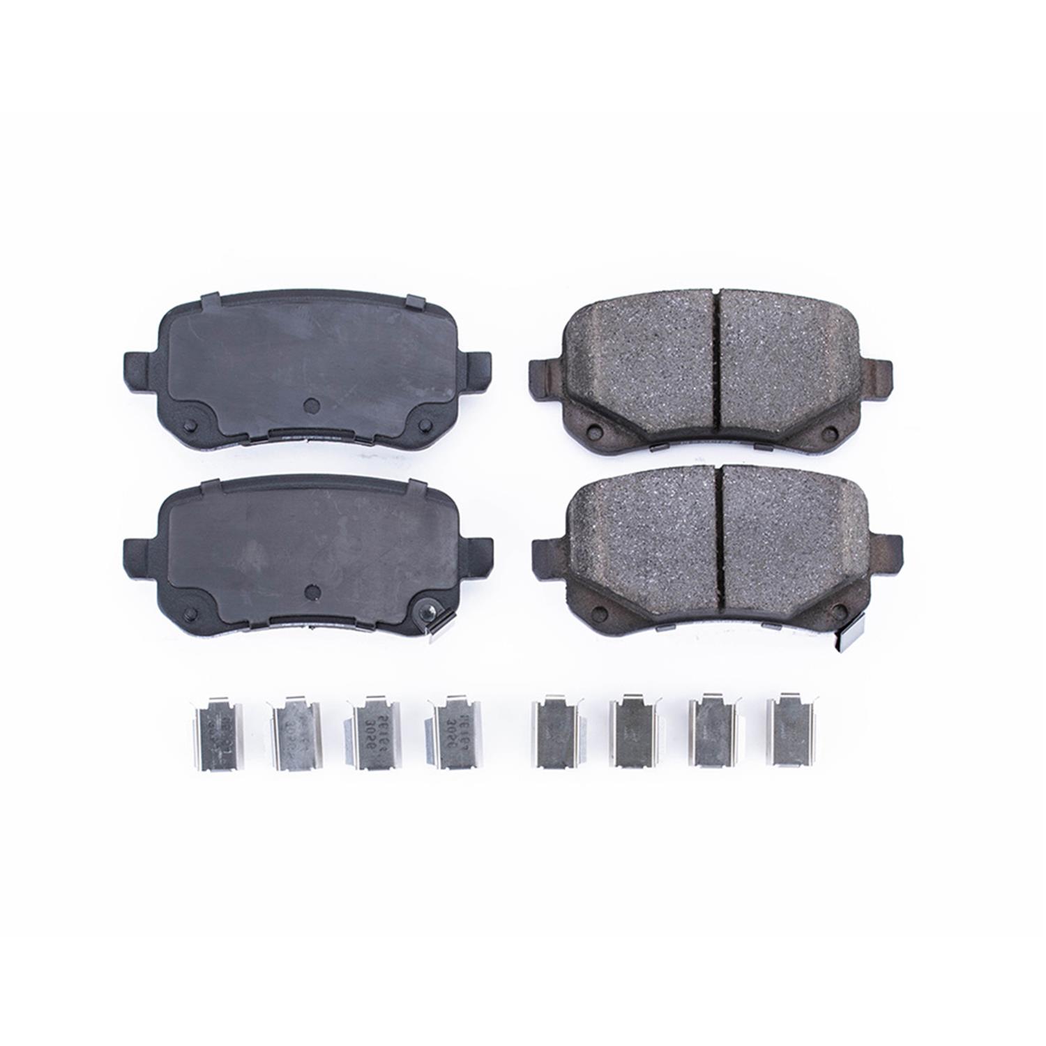 Power Stop 08-12 Chrysler Town & Country Rear Z17 Evolution Ceramic Brake Pads w/Hardware thumbnail 6