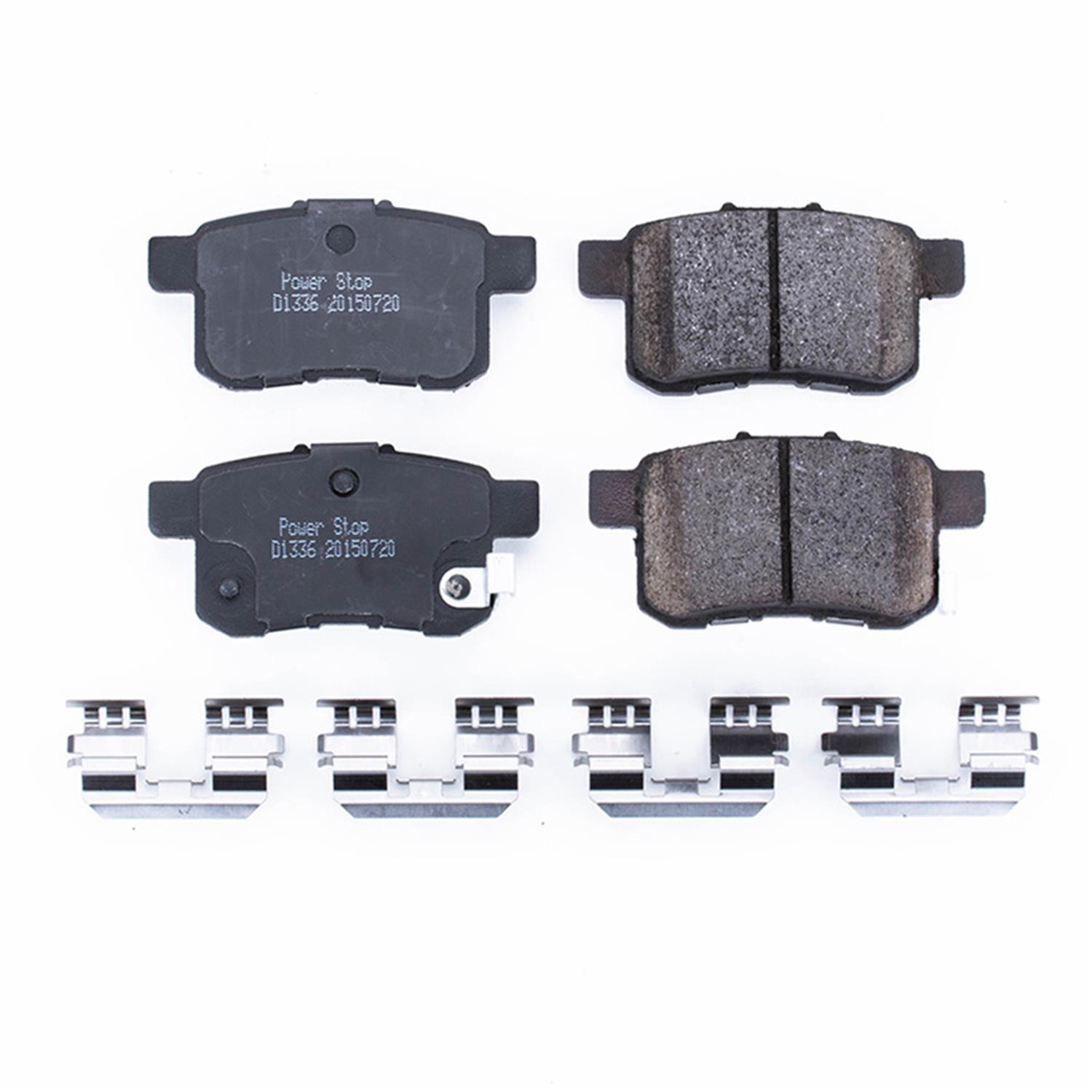 Power Stop 09-10 Acura TSX Rear Z17 Evolution Ceramic Brake Pads w/Hardware thumbnail 6