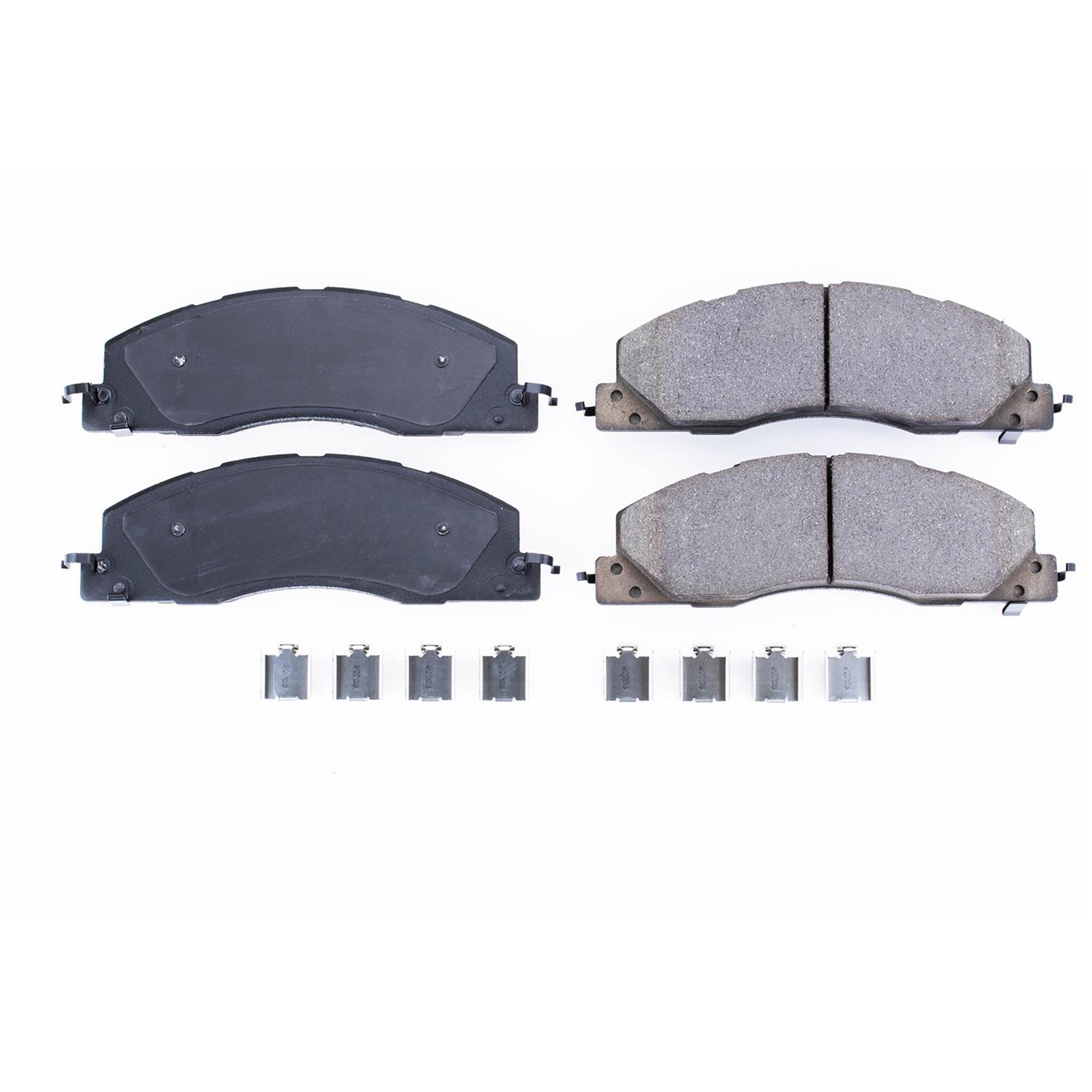 PowerStop Z17 Evolution Plus Stock Replacement Brake Kits KOE5411 Rotors/Pads, Solid Surface, Iron, Natural Finish, Dodge, Ram, Front, Kit thumbnail 4