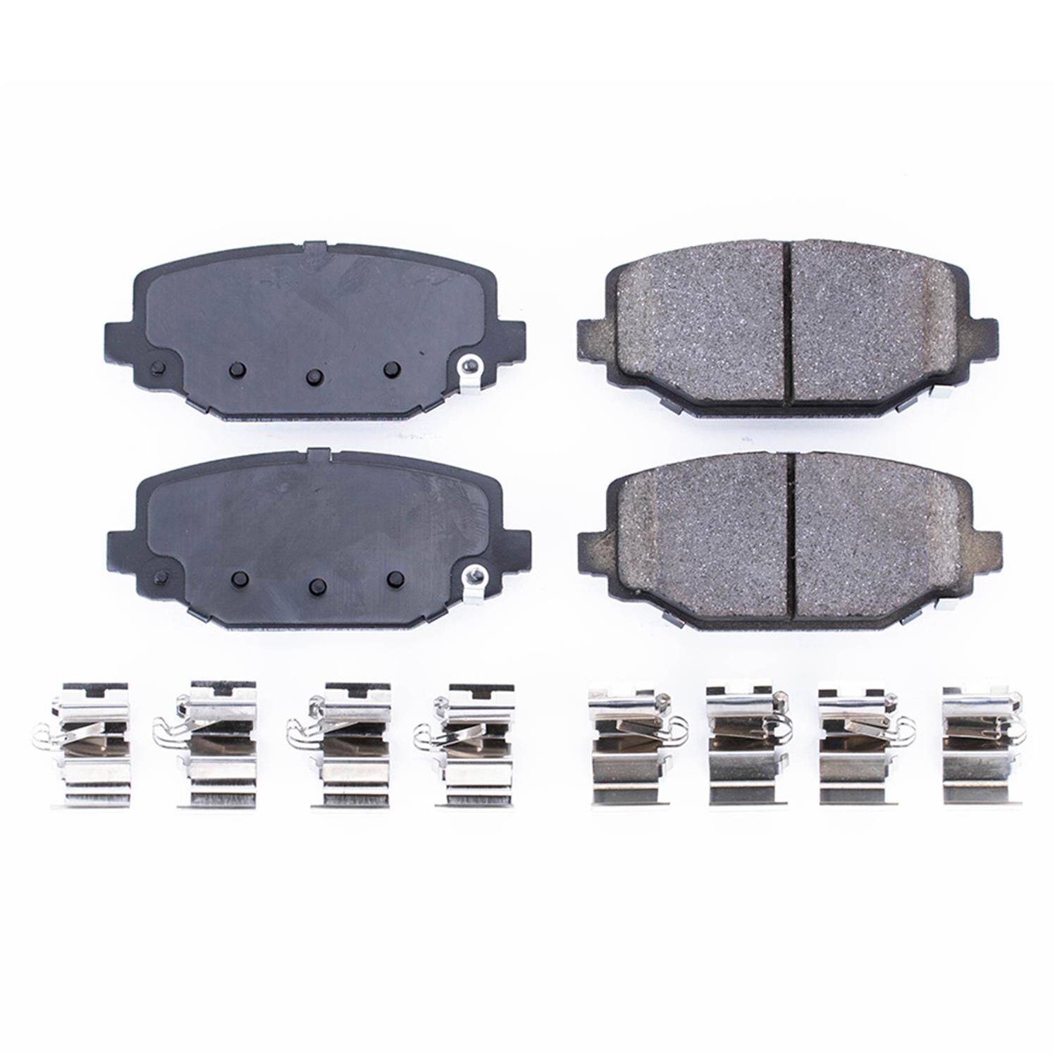 Power Stop 12-16 Chrysler Town & Country Rear Z17 Evolution Ceramic Brake Pads w/Hardware thumbnail 6
