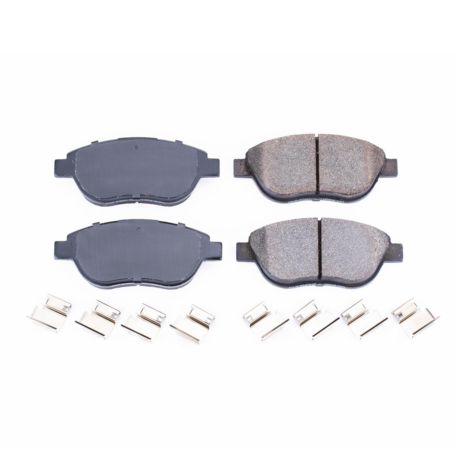 Power Stop 12-18 Fiat 500 Front Z17 Evolution Ceramic Brake Pads w/Hardware thumbnail 6