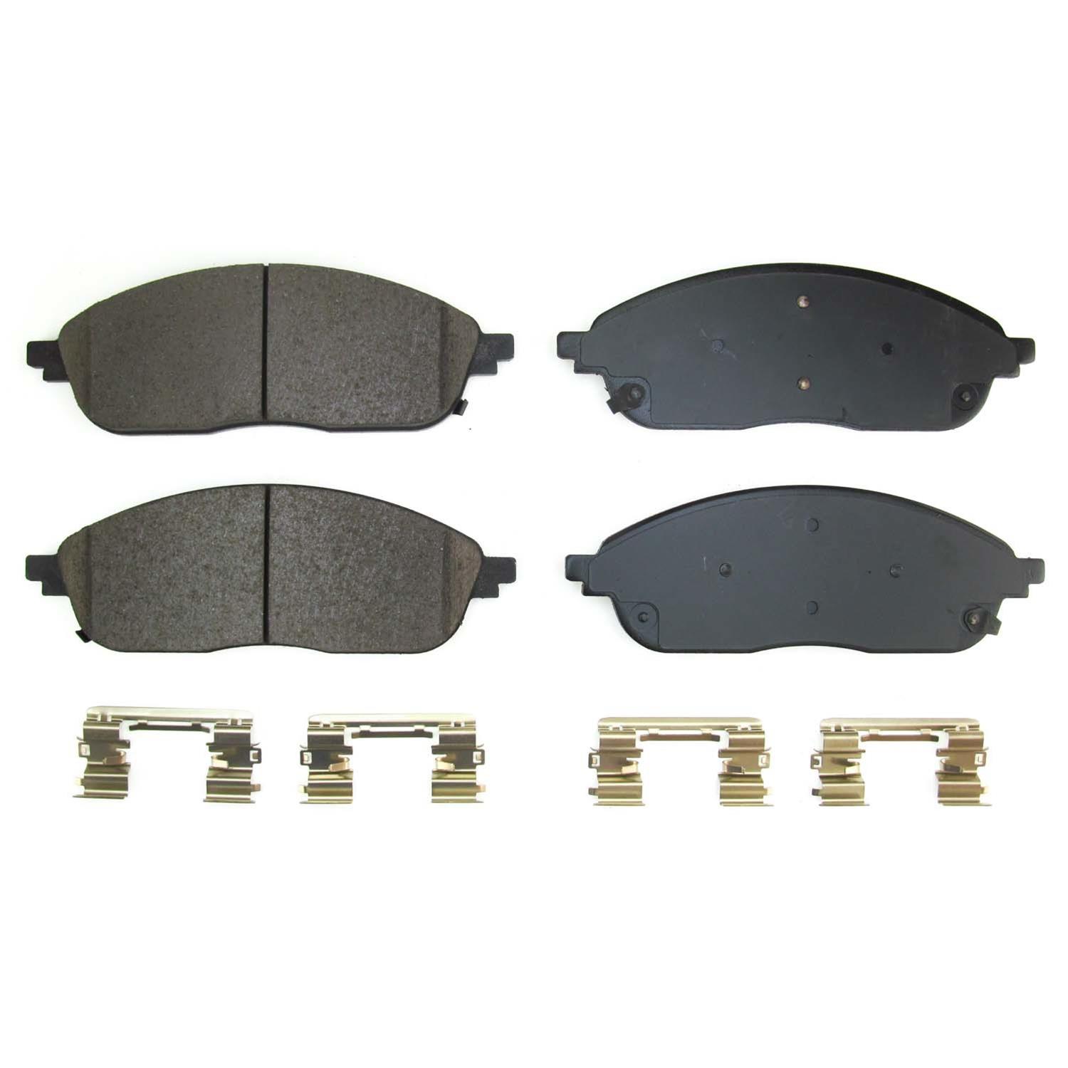 Power Stop 2022 Jeep Grand Cherokee Front Z17 Evo Ceramic Brake Pads w/Hardware thumbnail 6