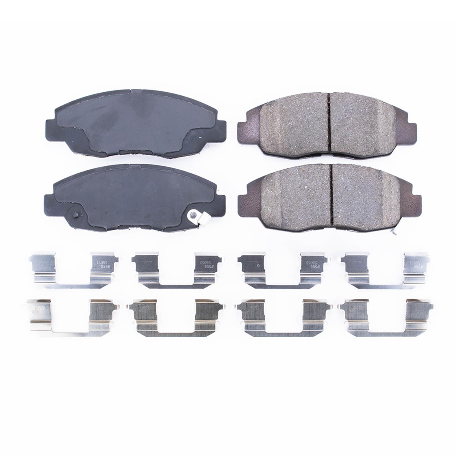 Power Stop 97-99 Acura CL Front Z17 Evolution Ceramic Brake Pads w/Hardware thumbnail 6