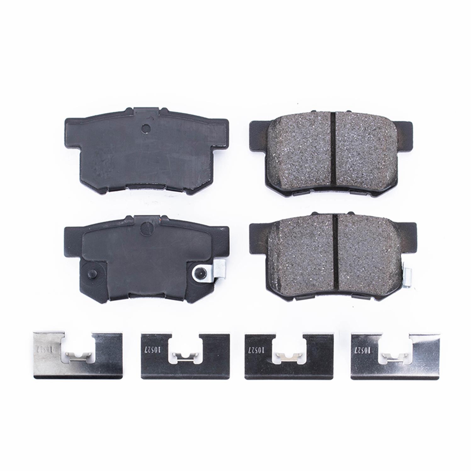Power Stop 01-03 Acura CL Rear Z17 Evolution Ceramic Brake Pads w/Hardware thumbnail 6