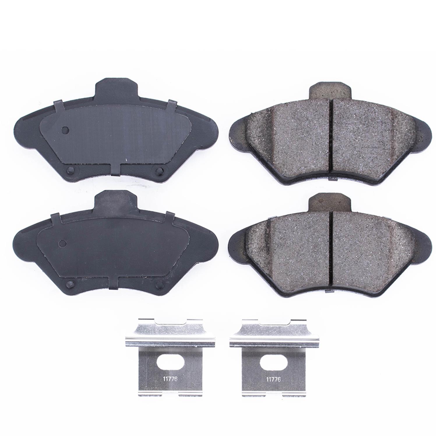 Power Stop 94-98 Ford Mustang Front Z17 Evolution Ceramic Brake Pads w/Hardware thumbnail 6