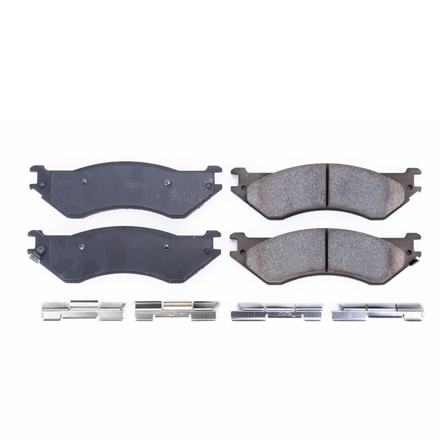 Power Stop 01-08 Dodge Ram 2500 Rear Z17 Evolution Ceramic Brake Pads w/Hardware thumbnail 6