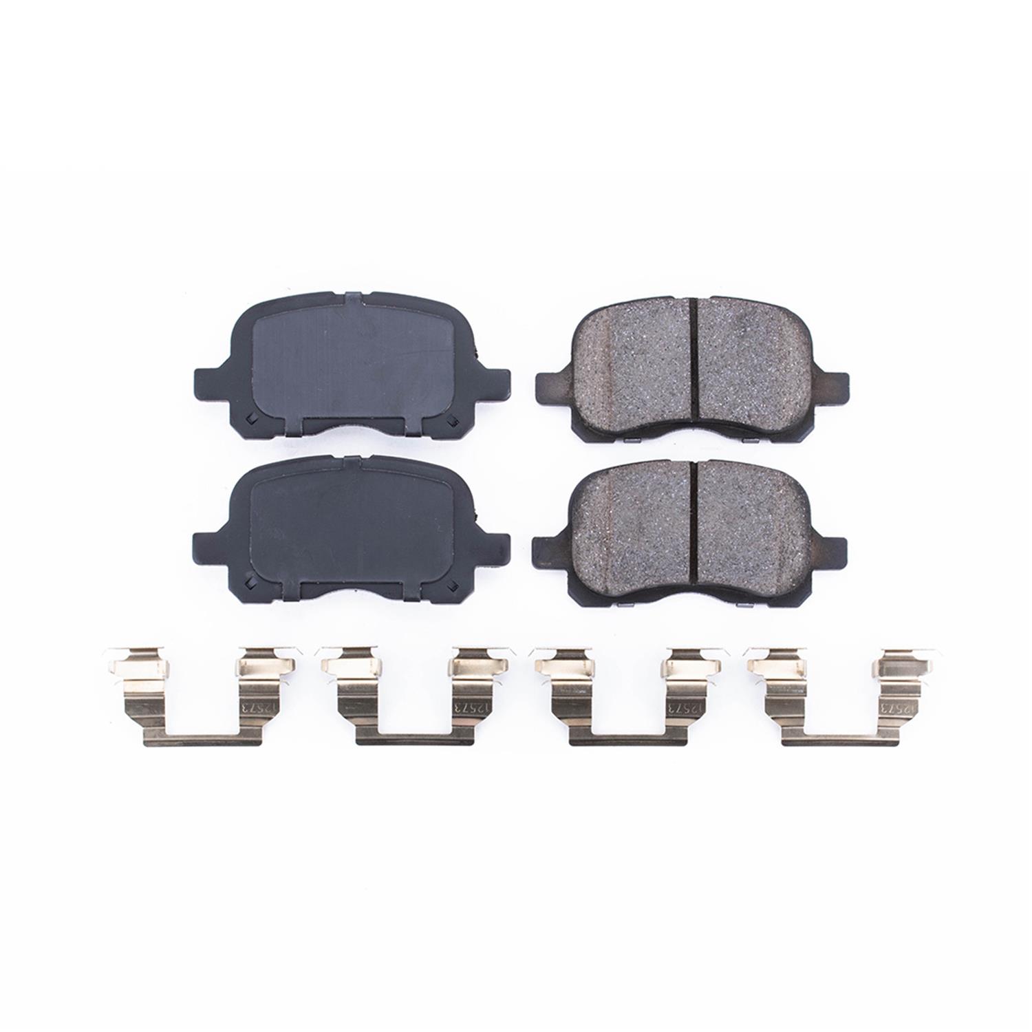 Power Stop 98-02 Chevrolet Prizm Front Z17 Evolution Ceramic Brake Pads w/Hardware thumbnail 6