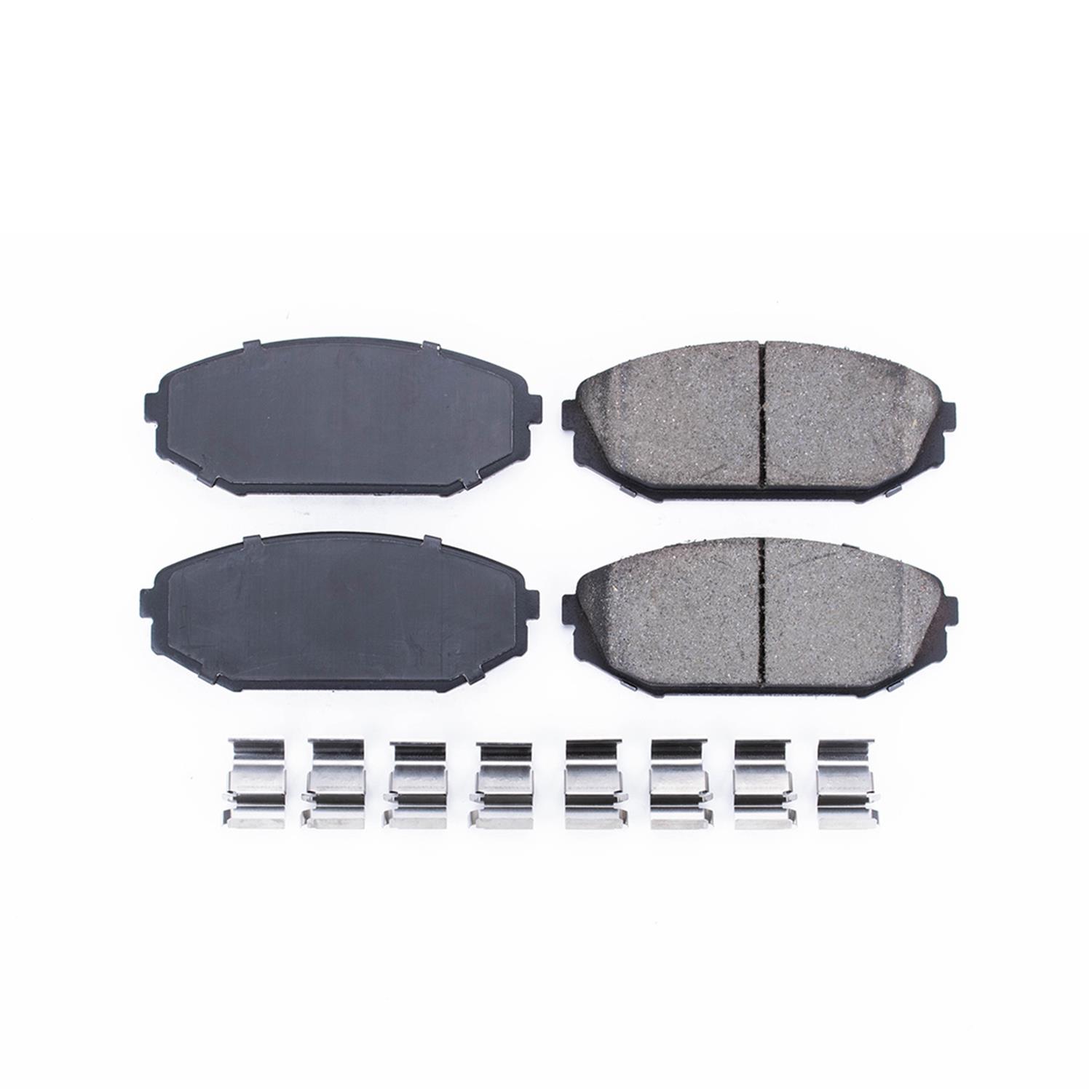 Power Stop 01-02 Acura MDX Front Z17 Evolution Ceramic Brake Pads w/Hardware thumbnail 6