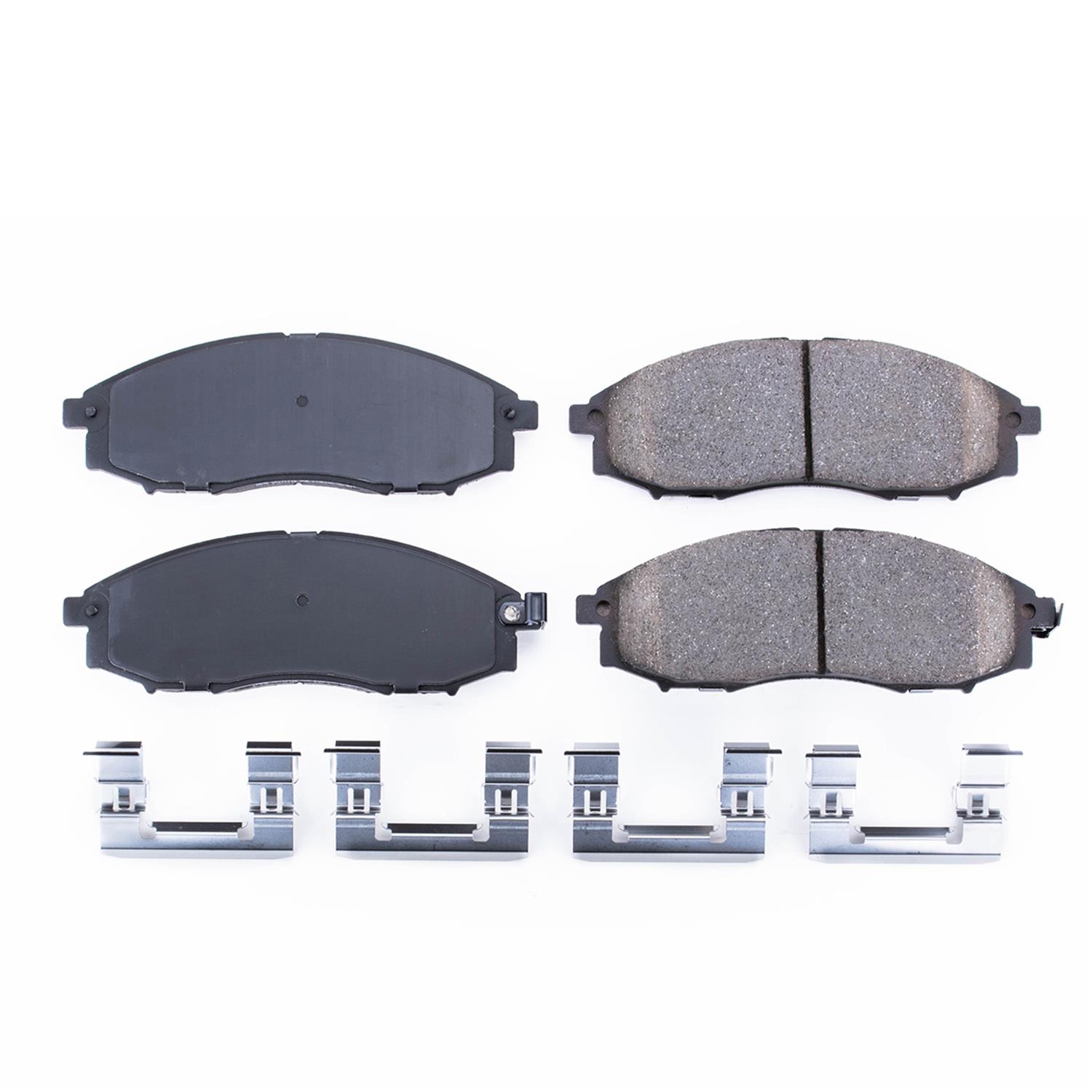 Power Stop 03-04 Nissan Frontier Front Z17 Evolution Ceramic Brake Pads w/Hardware thumbnail 6