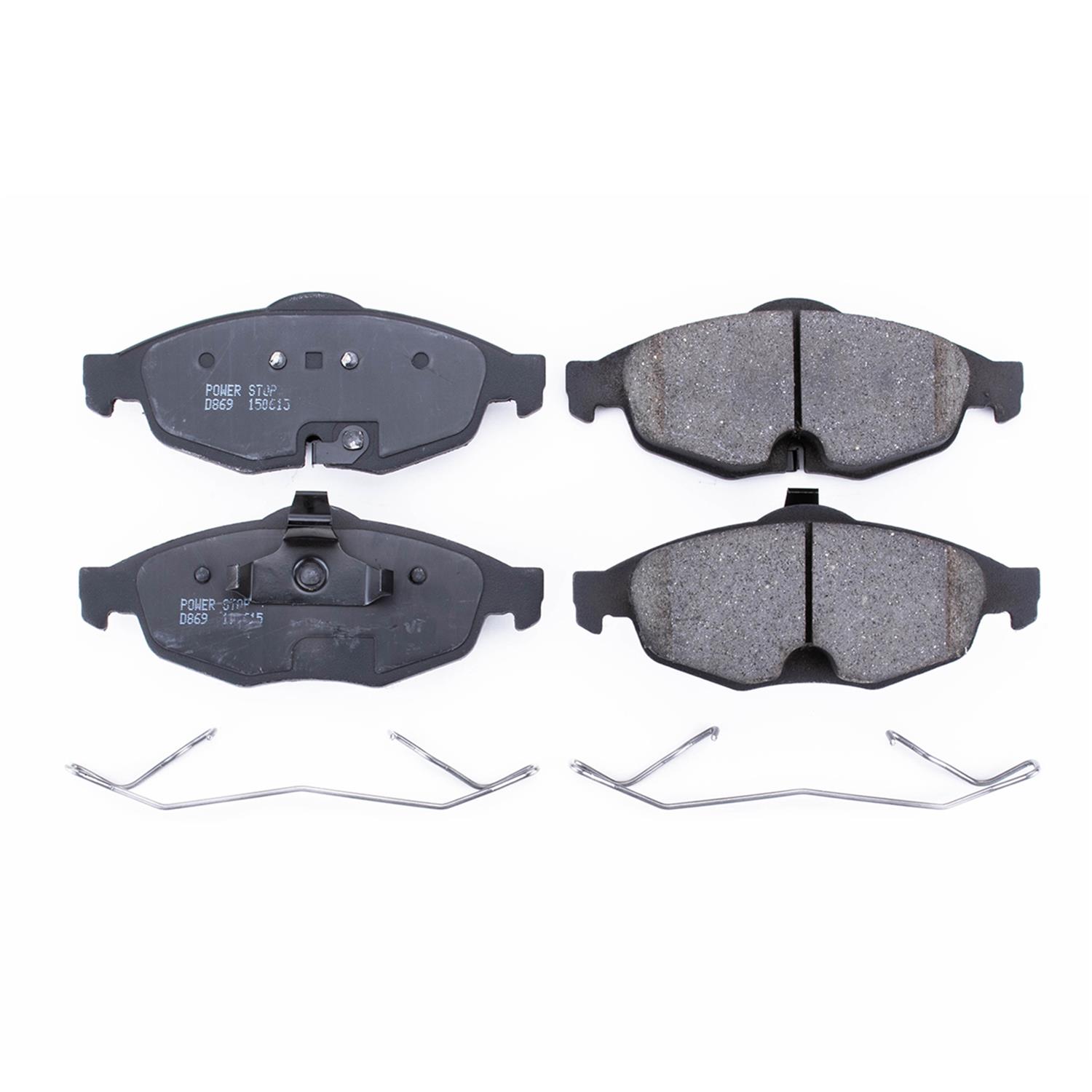 Power Stop 01-06 Chrysler Sebring Front Z17 Evolution Ceramic Brake Pads w/Hardware thumbnail 6