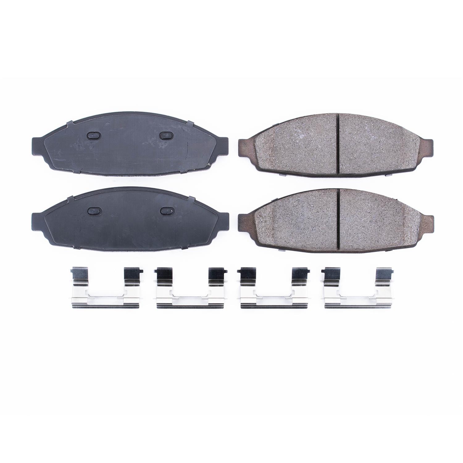 Power Stop 03-11 Ford Crown Victoria Front Z17 Evolution Ceramic Brake Pads w/Hardware thumbnail 6