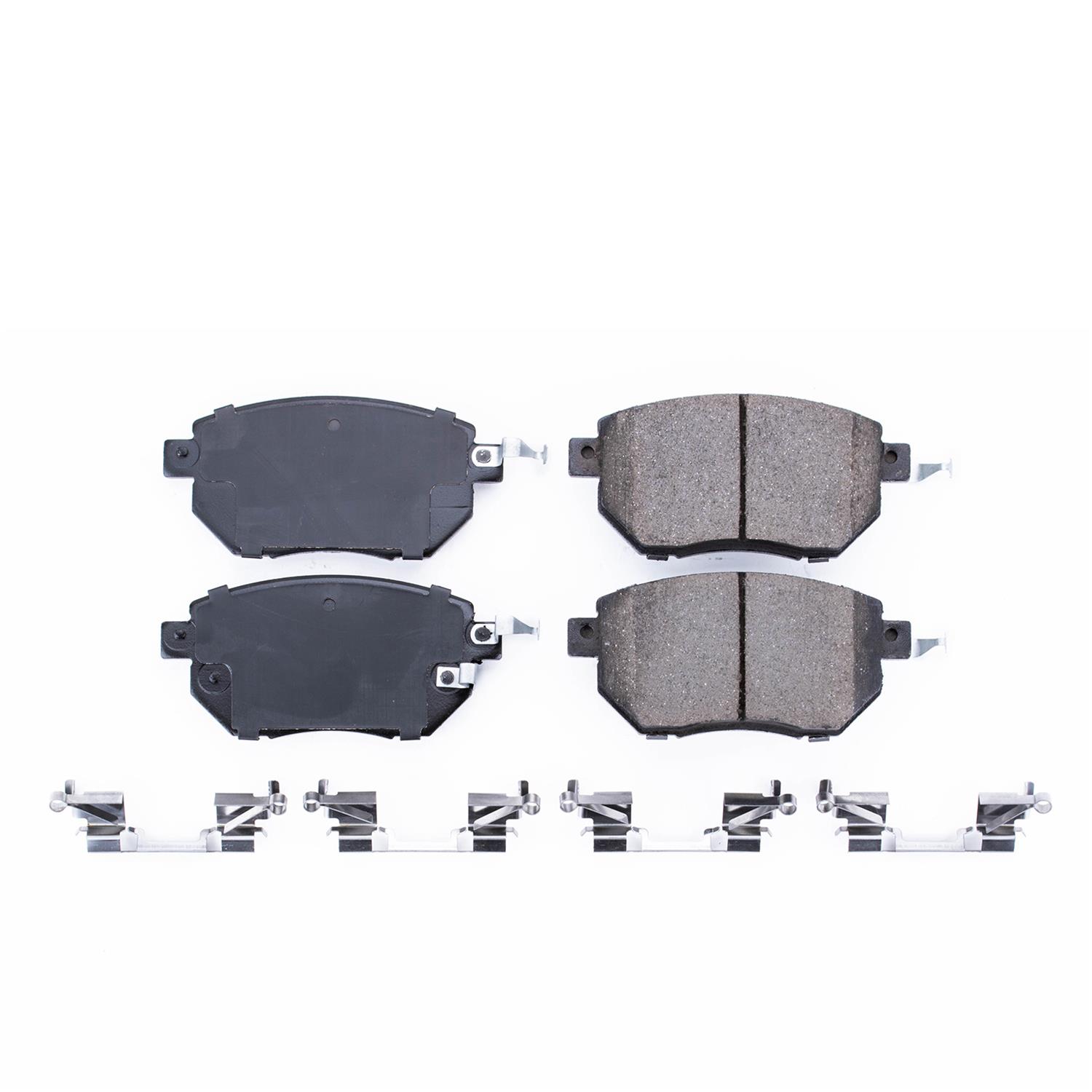 Power Stop 03-06 Infiniti FX35 Front Z17 Evolution Ceramic Brake Pads w/Hardware thumbnail 6