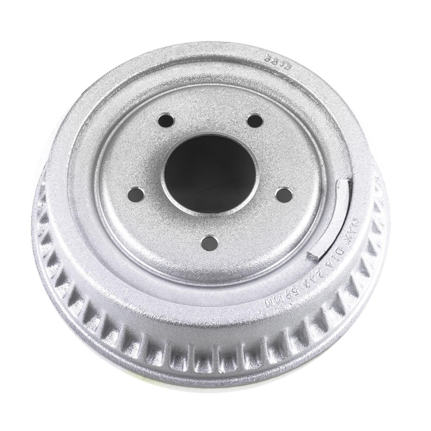 PowerStop Autospecialty High-Temp Coated OE Replacement Drums AD8214P Brake Drum, Replacement, 5-lug, Cast Iron, Silver, 11.50 in. Diameter, Rear, Buick, Chevy, GMC, Olds, Pontiac, Each