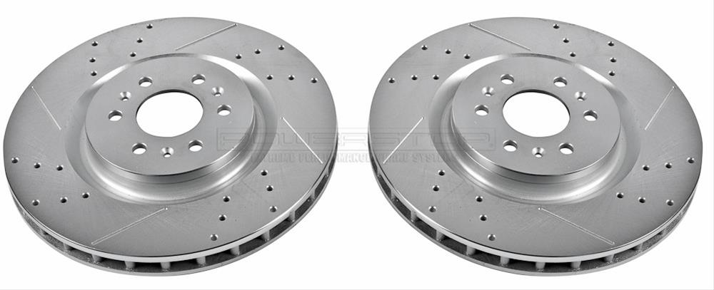 Power Stop AR82105XPR Front Evolution Drilled & Slotted Rotor Pair 