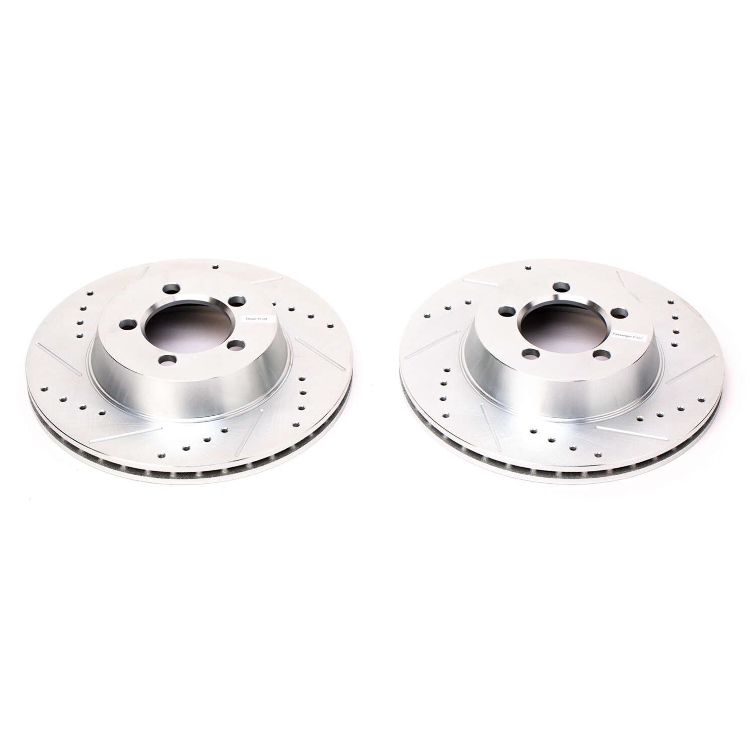 Power Stop 67-72 Dodge Dart Front Evolution Drilled & Slotted Rotors - Pair thumbnail 4