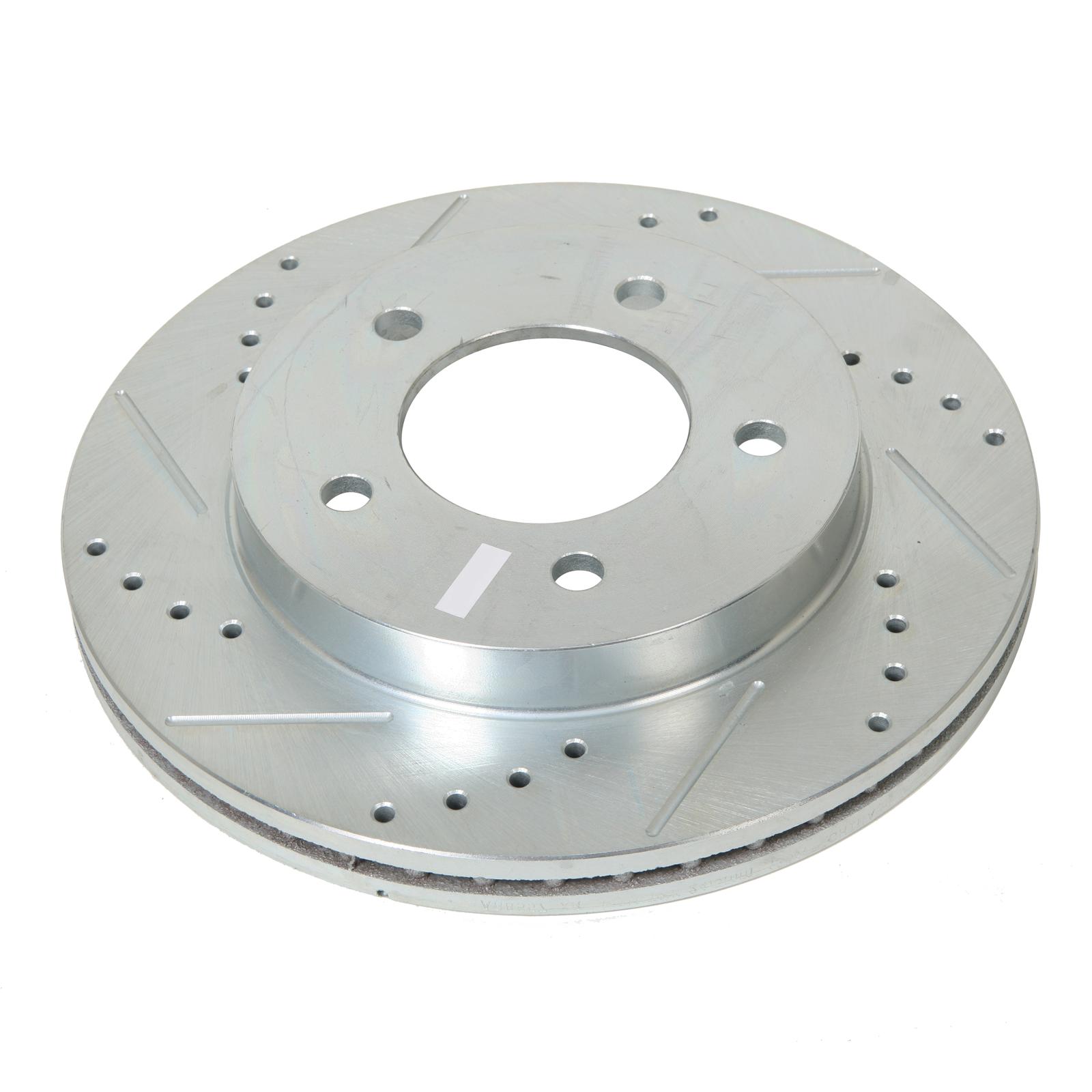 Power Stop AR8557XL Power Stop Evolution Drilled and Slotted Rotors Summit Racing