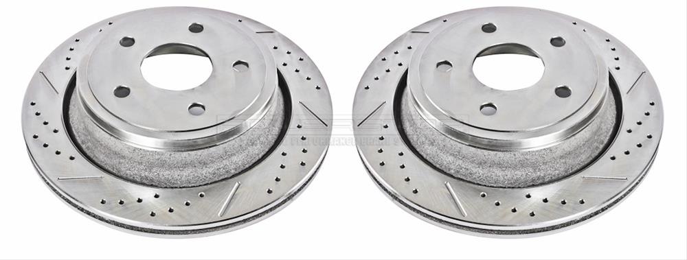 Power Stop AR8390XPR Power Stop Evolution Drilled And Slotted Rotors - View #6