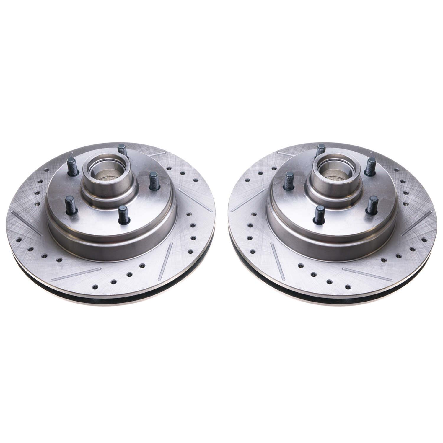 PowerStop AR8212XPR PowerStop Evolution Drilled and Slotted Rotors