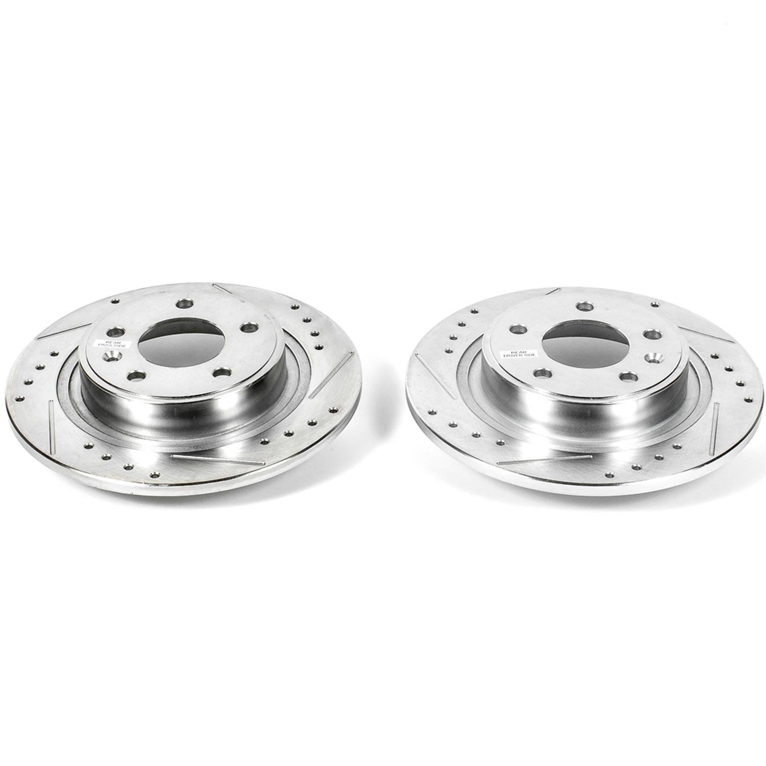 Power Stop AR82149XPR Power Stop Evolution Drilled, Slotted, and Zinc Plated Rotors Summit Racing