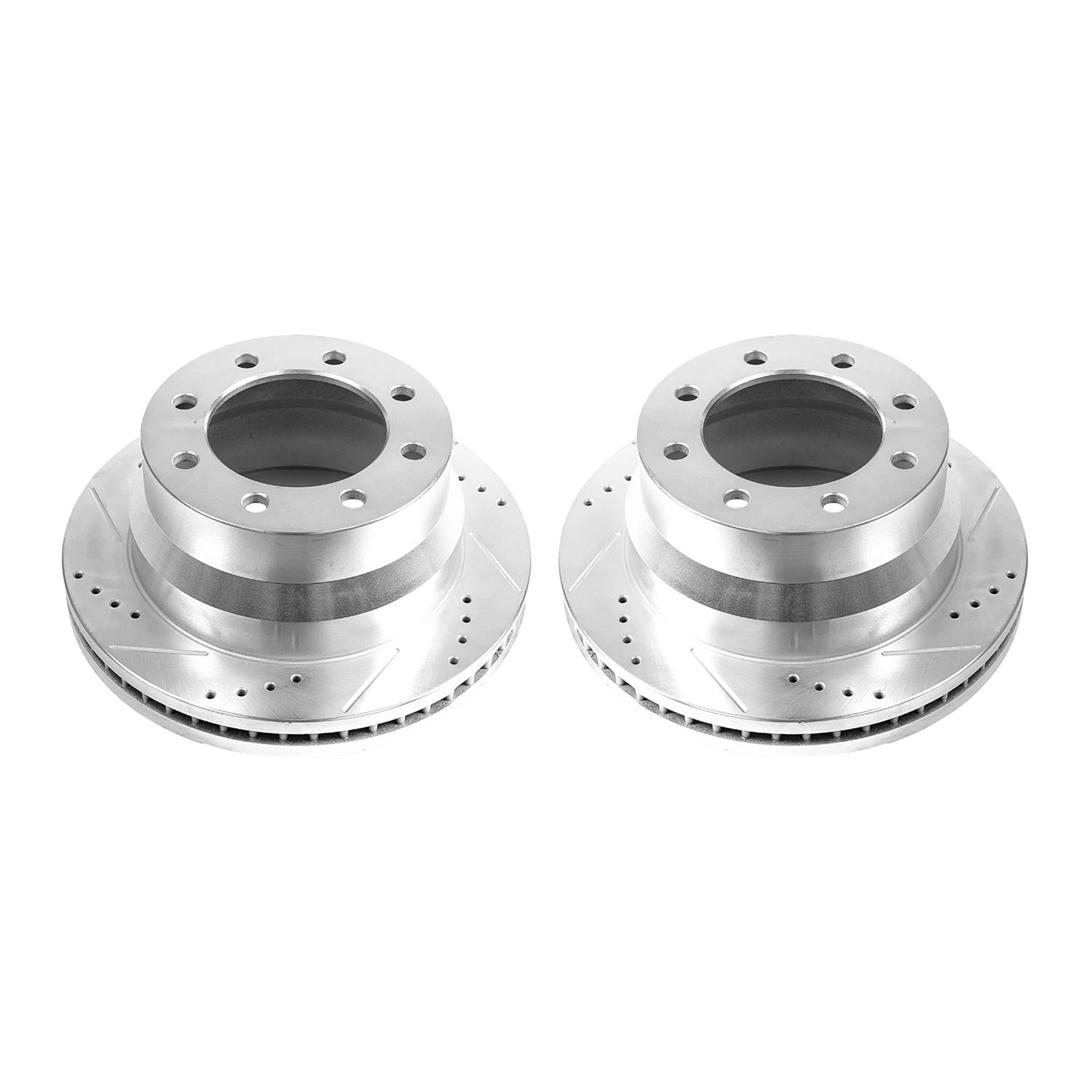 Power Stop 09-20 GMC Savana 4500 Rear Drilled & Slotted Rotor - Pair (1x psbAR82151XL, 1x psbAR82151XR) thumbnail 4