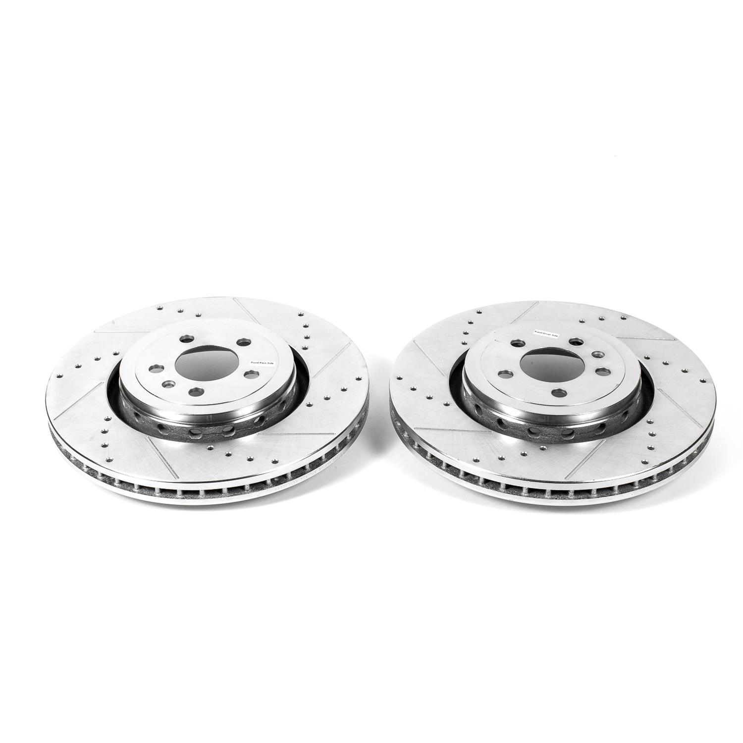 Power Stop AR83092XPR Power Stop Evolution Drilled and Slotted Rotors Summit Racing