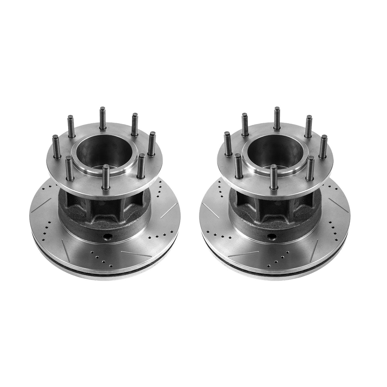 Power Stop 13-16 Ford F-350 Super Duty Front Drilled & Slotted Rotor - Pair (1x psbAR85170XL, 1x psbAR85170XR) thumbnail 4