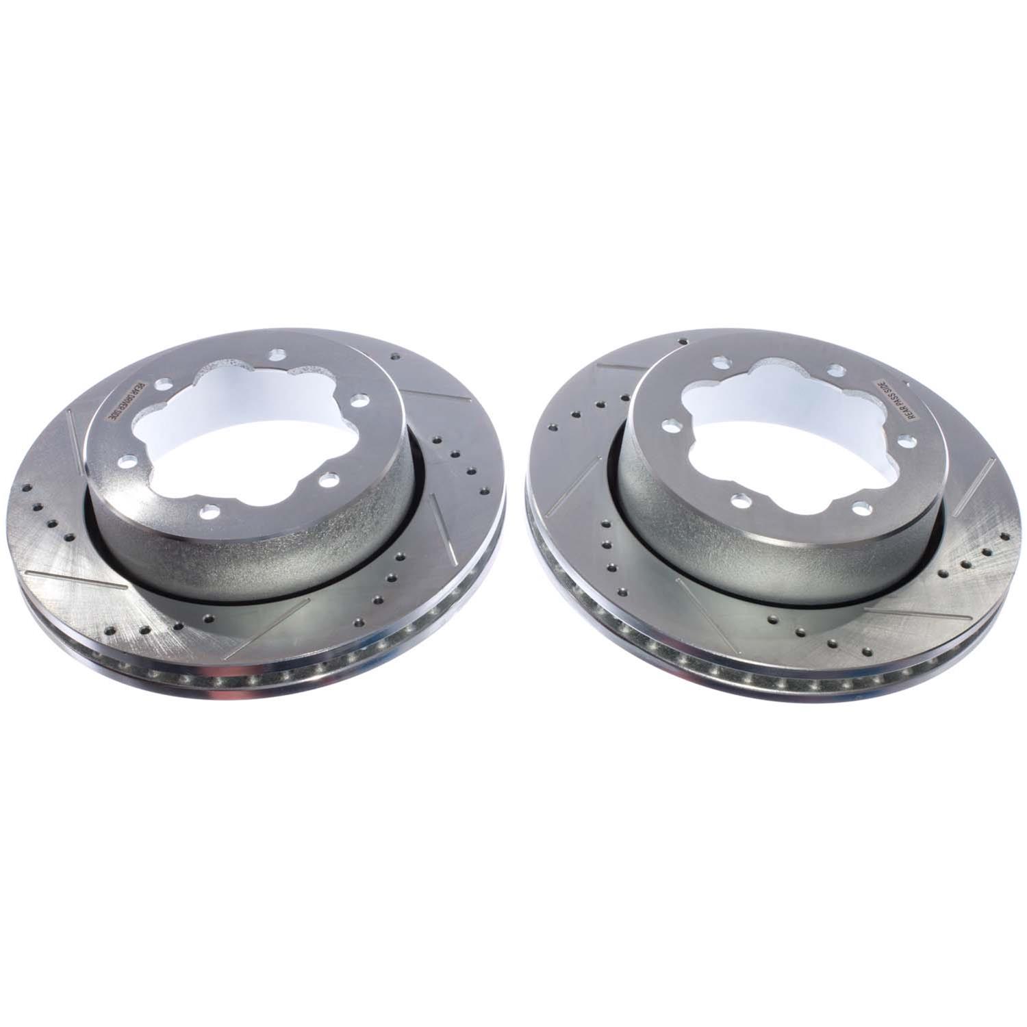 Power Stop 20-24 Ford Transit-350 HD Rear Drilled & Slotted Rotor (Pair) thumbnail 4