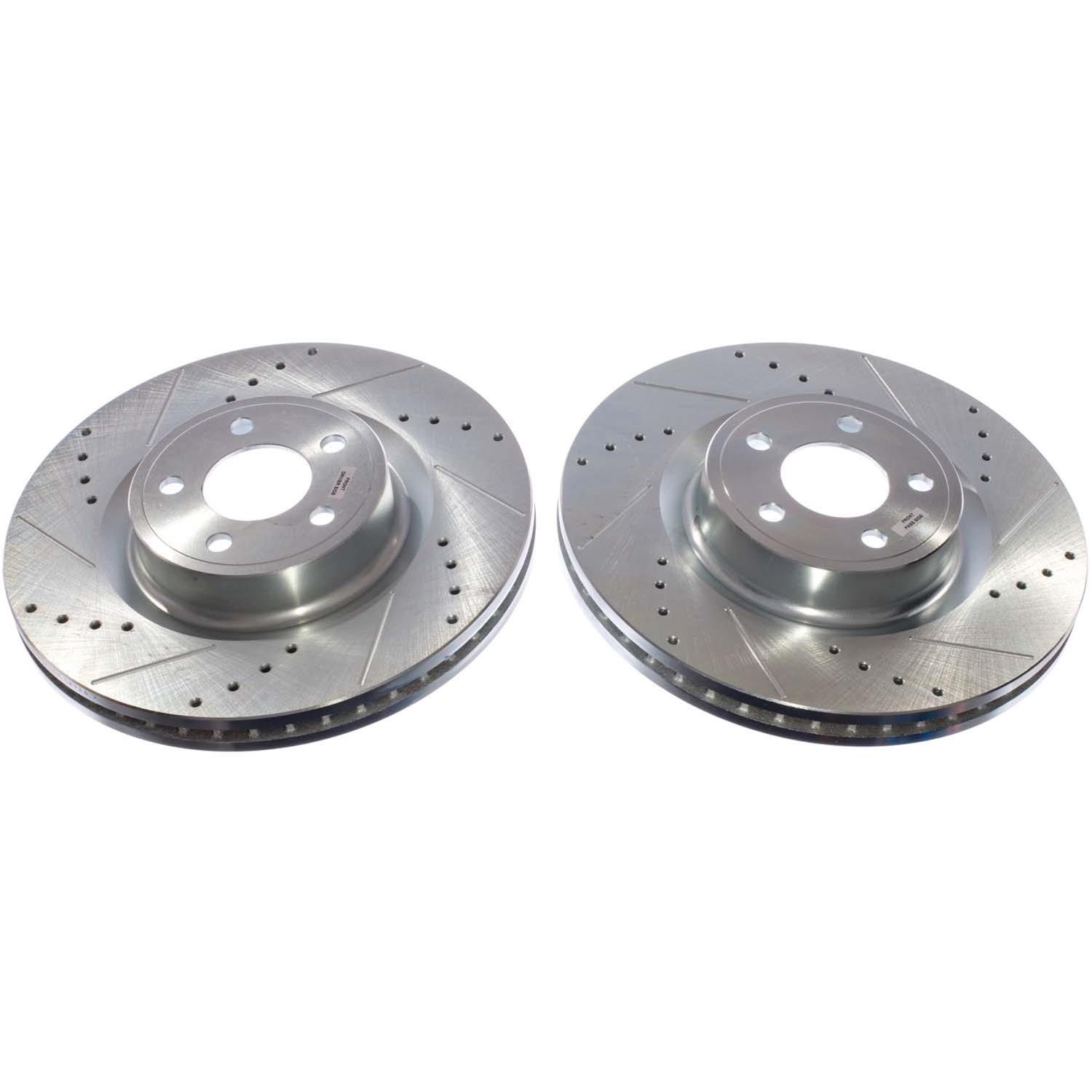 Power Stop 21-23 Ford Mustang Front Drilled & Slotted Rotor (Pair) thumbnail 4