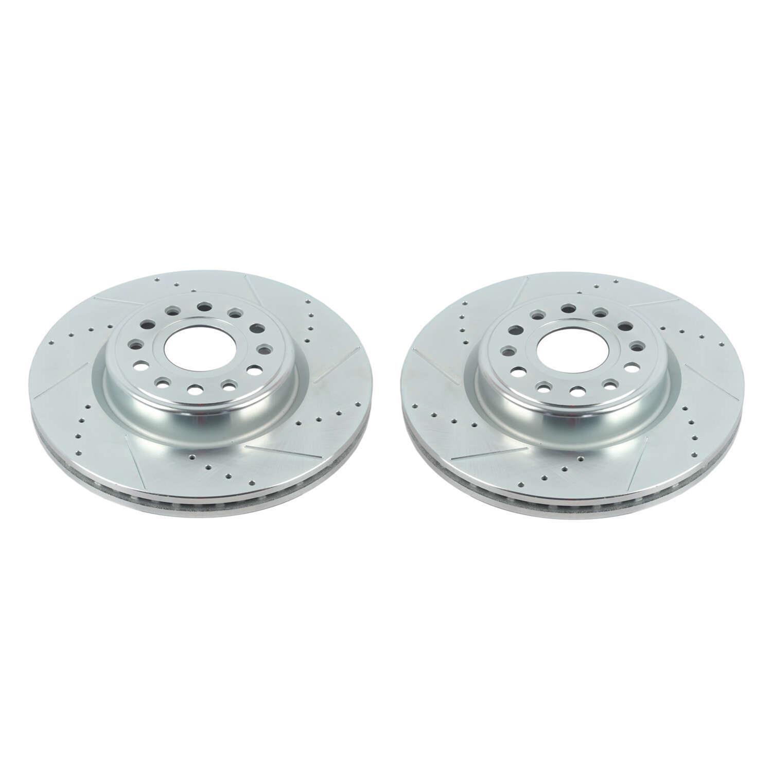 Power Stop AR86004XPR Power Stop Evolution Drilled and Slotted Rotors Summit Racing