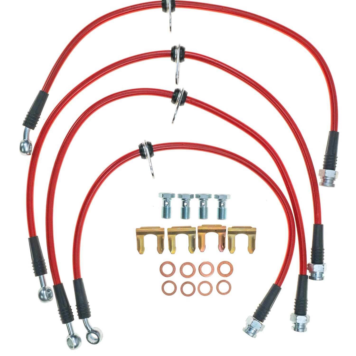 Power Stop BH00045 Power Stop Stainless Steel Braided Brake Hose Line