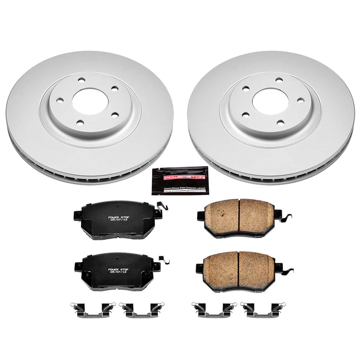 Power Stop 03-05 Infiniti FX35 Front & Rear Z17 Evolution Geomet Coated Brake Kit (1x psbCRK091, 1x psbCRK2427) thumbnail 7