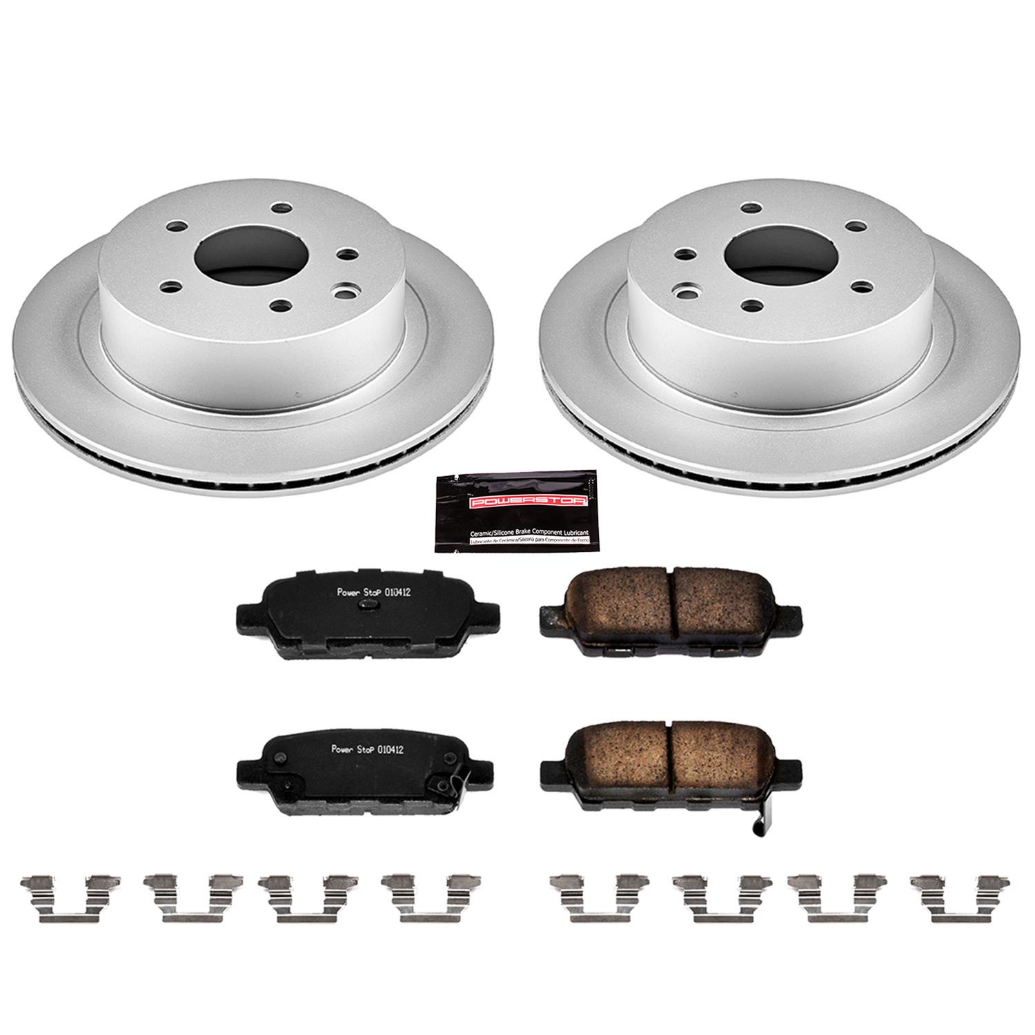 Power Stop 03-05 Infiniti G35 Front & Rear Z17 Evolution Geomet Coated Brake Kit (1x psbCRK103, 1x psbCRK3140) thumbnail 7