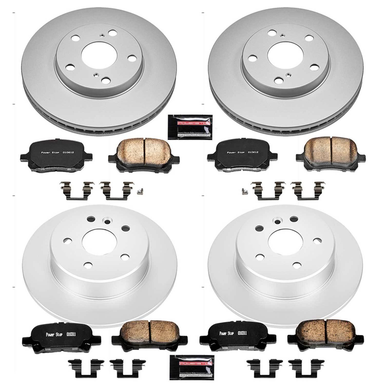 Power Stop 00-04 Toyota Avalon Front & Rear Z17 Evolution Geomet Coated Brake Kit (1x psbCRK1058, 1x psbCRK2322) thumbnail 4