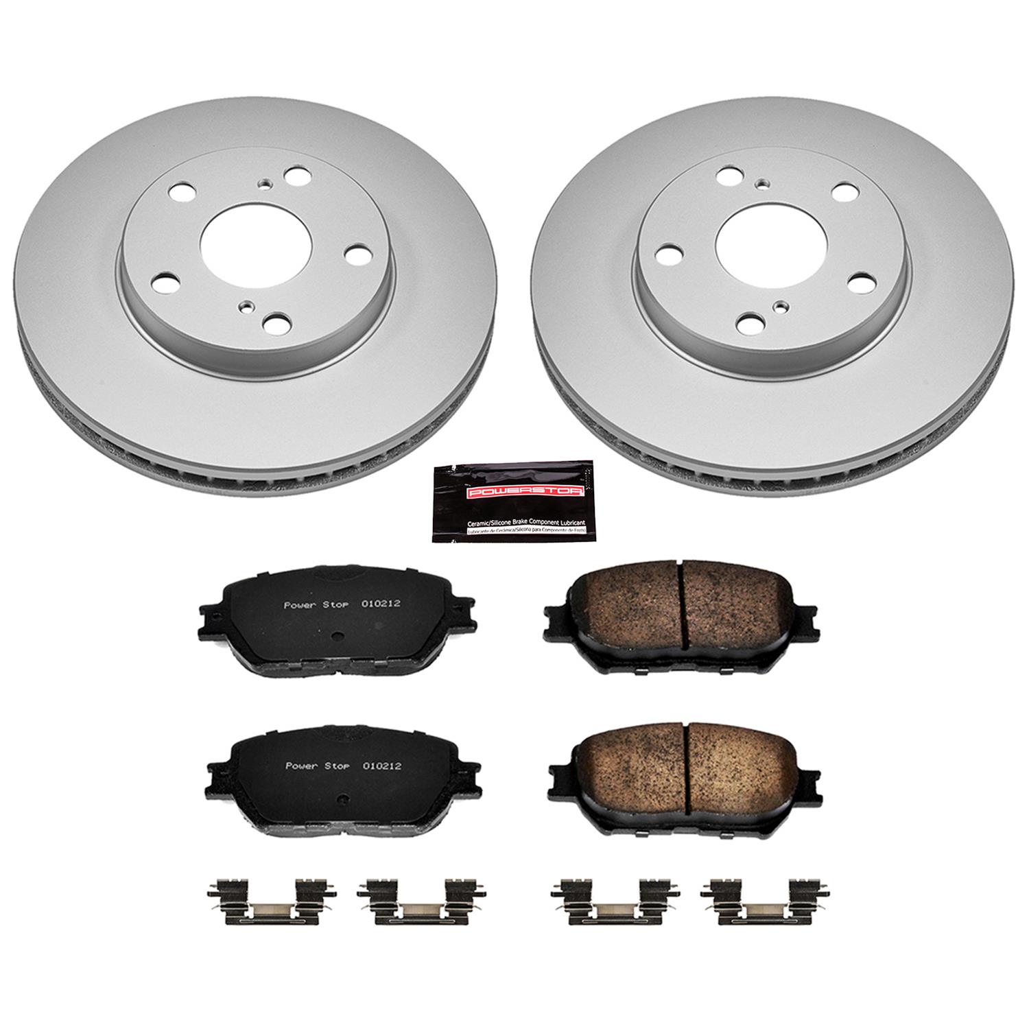 Power Stop 02-06 Toyota Camry Front & Rear Z17 Evolution Geomet Coated Brake Kit (1x psbCRK2417, 1x psbCRK1064) thumbnail 6