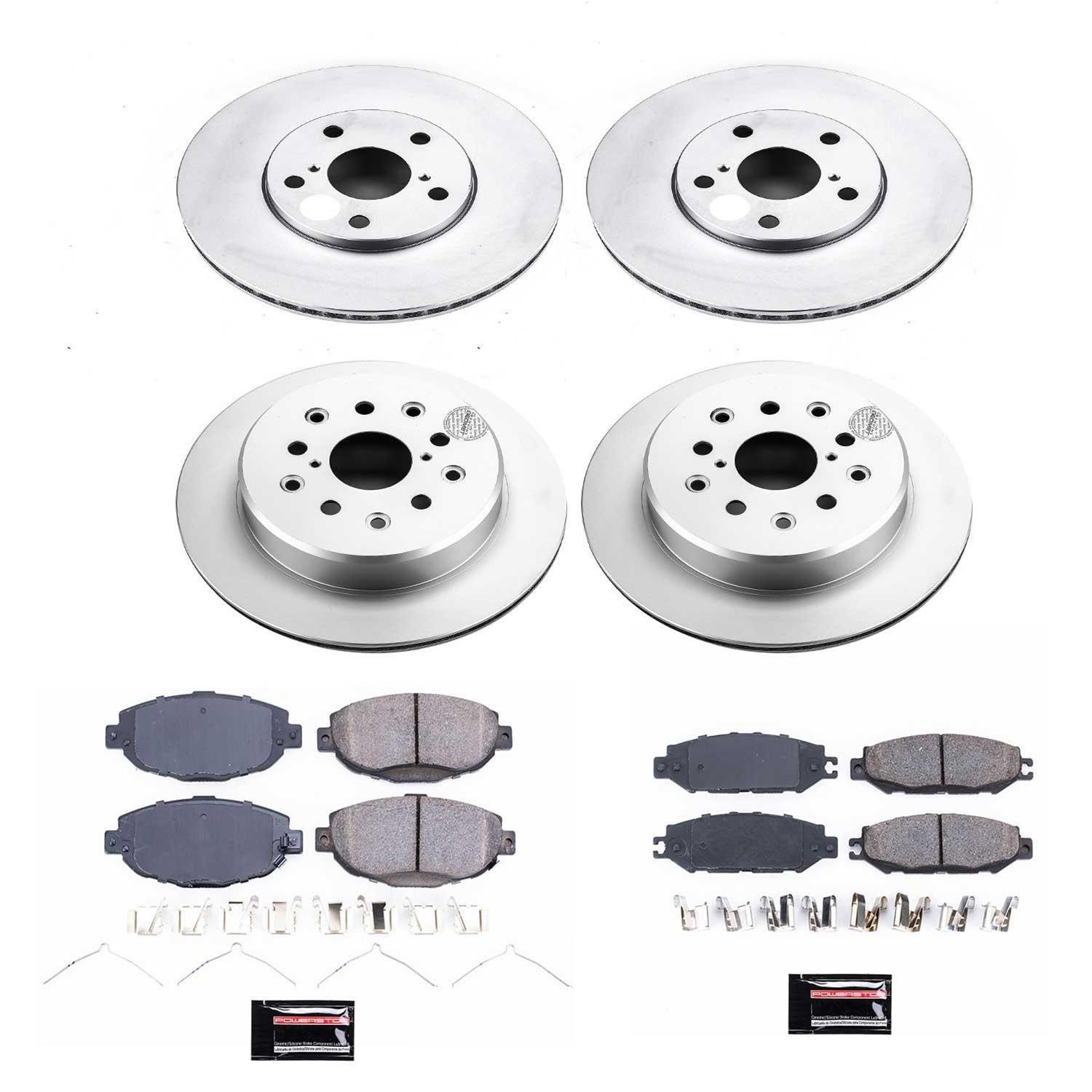 1995 LEXUS SC400 Power Stop CRK1074 Power Stop Z17 Evolution Plus GEOMET Coated Brake Kits