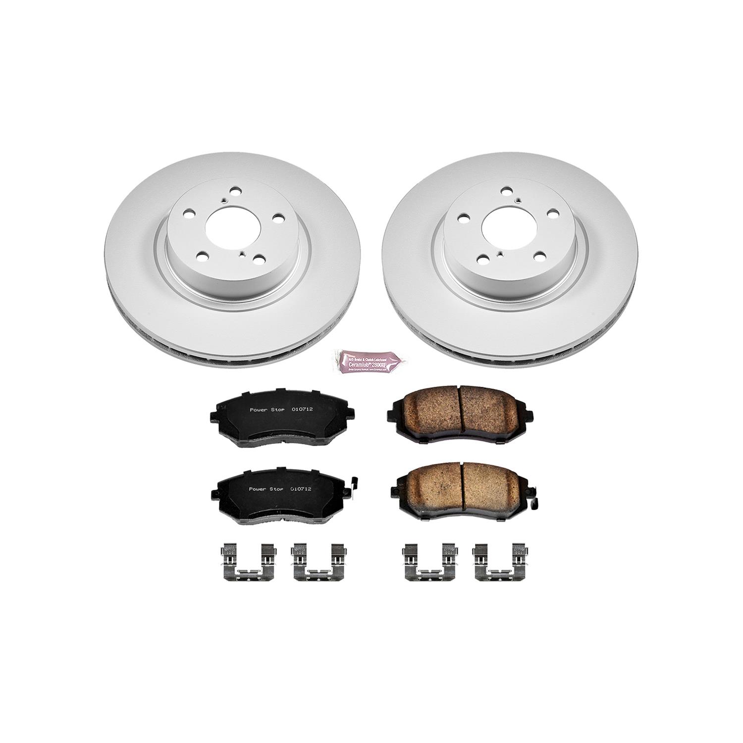 Power Stop CRK1124 Power Stop Z17 Evolution Plus GEOMET Coated Brake