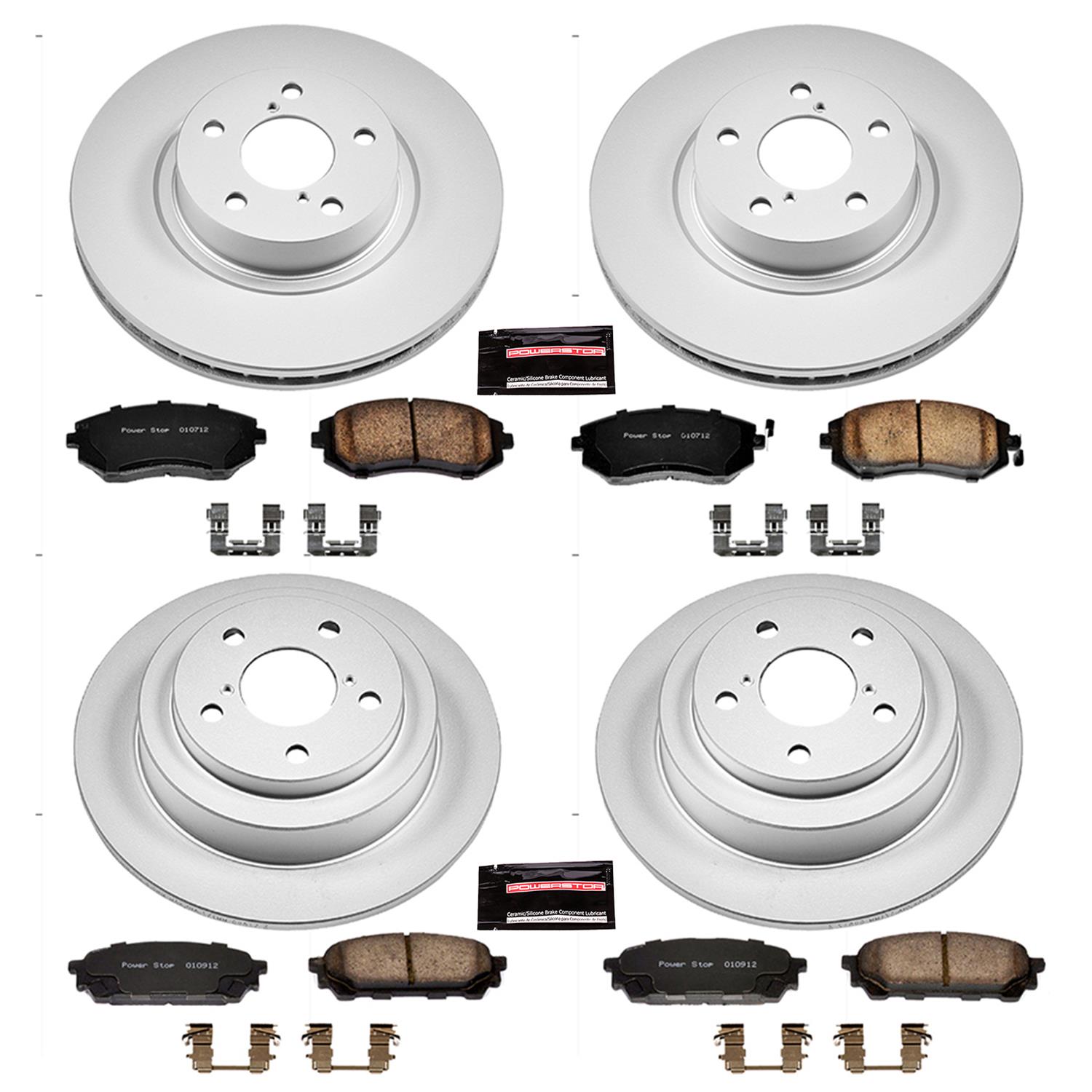 Power Stop 05-06 Saab 9-2X Front & Rear Z17 Evolution Geomet Coated Brake Kit (1x psbCRK447, 1x psbCRK1124) thumbnail 4