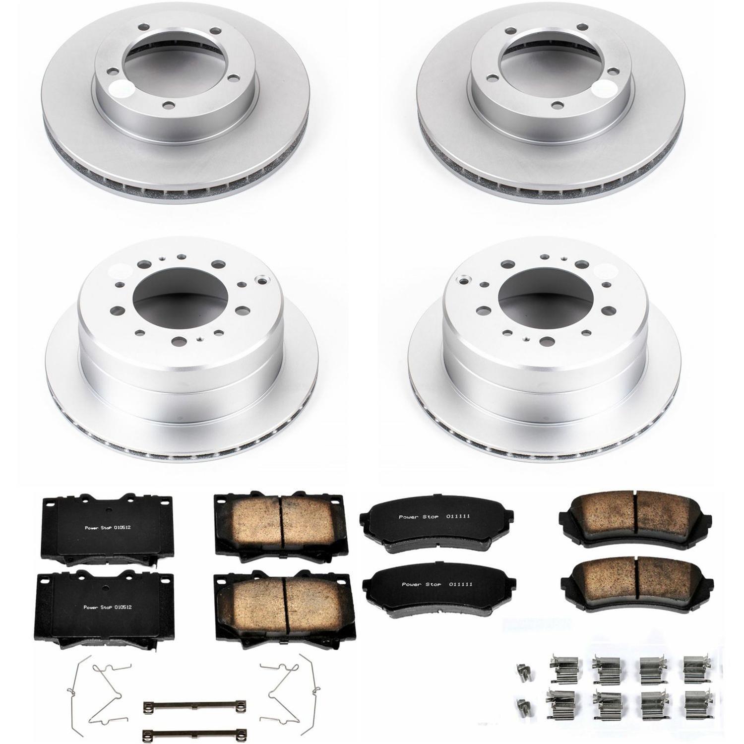 Power Stop 98-07 Lexus LX470 Front & Rear Z17 Evolution Geomet Coated Brake Kit (1x psbCRK1132, 1x psbCRK1134) thumbnail 4