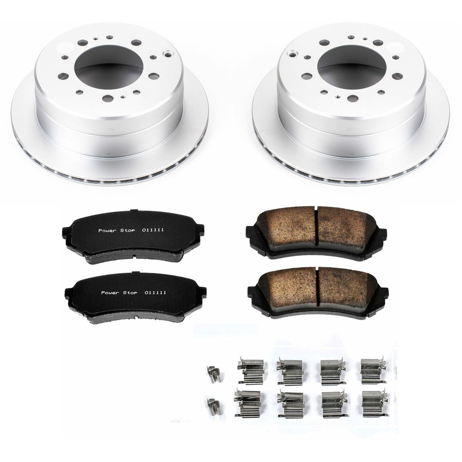 Power Stop 98-07 Lexus LX470 Front & Rear Z17 Evolution Geomet Coated Brake Kit (1x psbCRK1132, 1x psbCRK1134) thumbnail 8