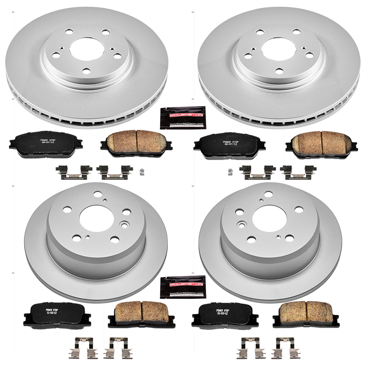 Power Stop 04-06 Lexus ES330 Front & Rear Z17 Evolution Geomet Coated Brake Kit (1x psbCRK1141, 1x psbCRK2418) thumbnail 4