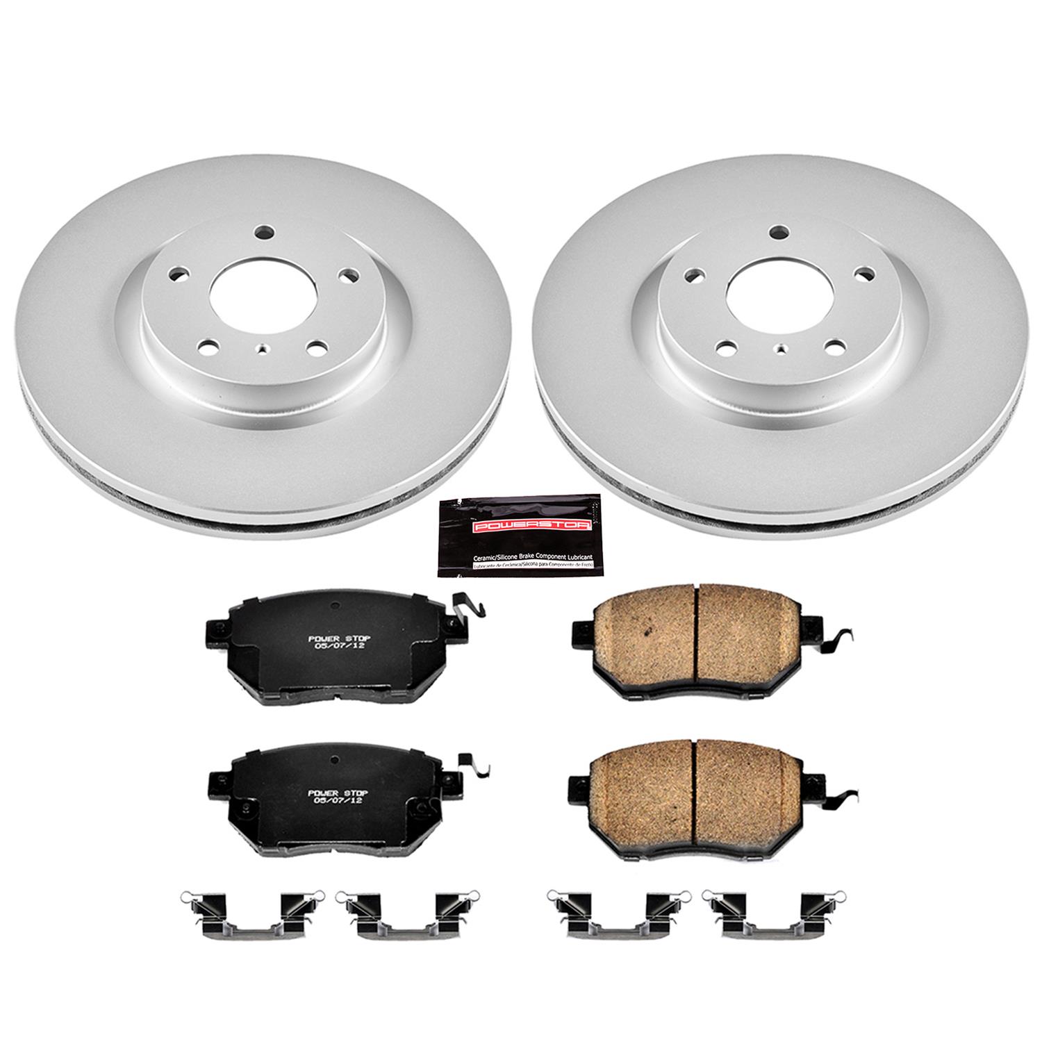 Power Stop 07-08 Nissan Maxima Front & Rear Z17 Evolution Geomet Coated Brake Kit (1x psbCRK116, 1x psbCRK098) thumbnail 6