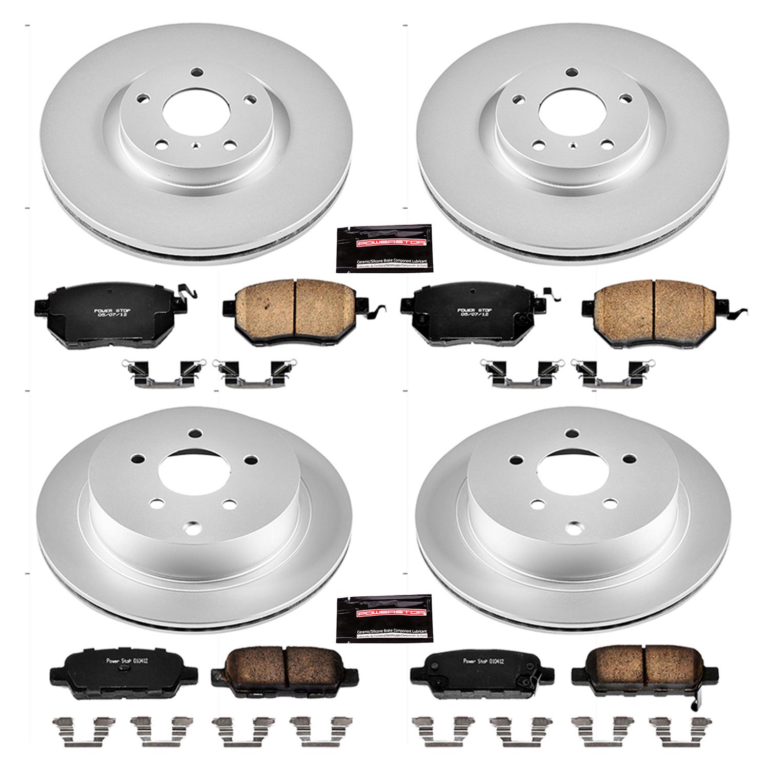 Power Stop 06-07 Nissan Murano Front & Rear Z17 Evolution Geomet Coated Brake Kit (1x psbCRK116, 1x psbCRK2427) thumbnail 4