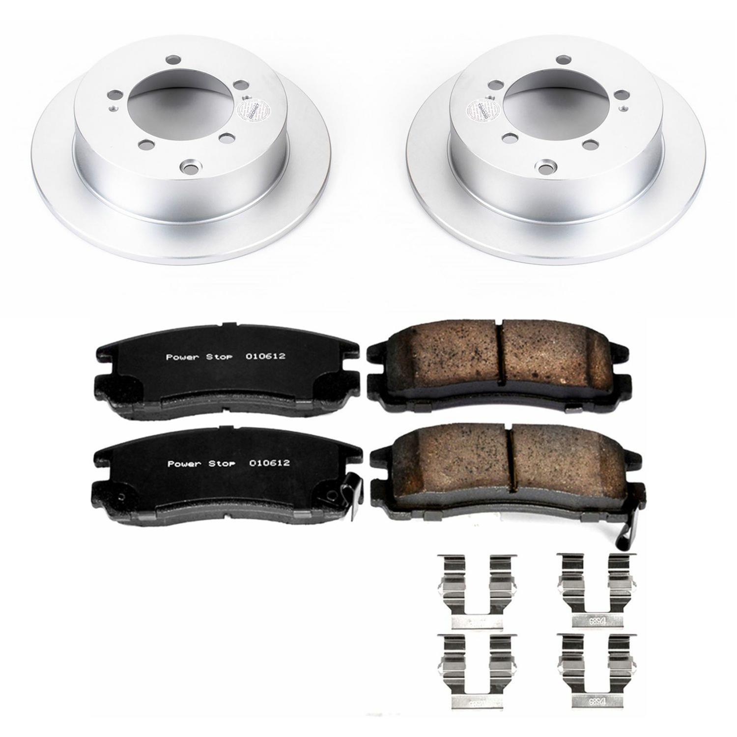 Power Stop 01-05 Chrysler Sebring Front & Rear Z17 Evolution Geomet Coated Brake Kit (1x psbCRK1203, 1x psbCRK1678) thumbnail 8