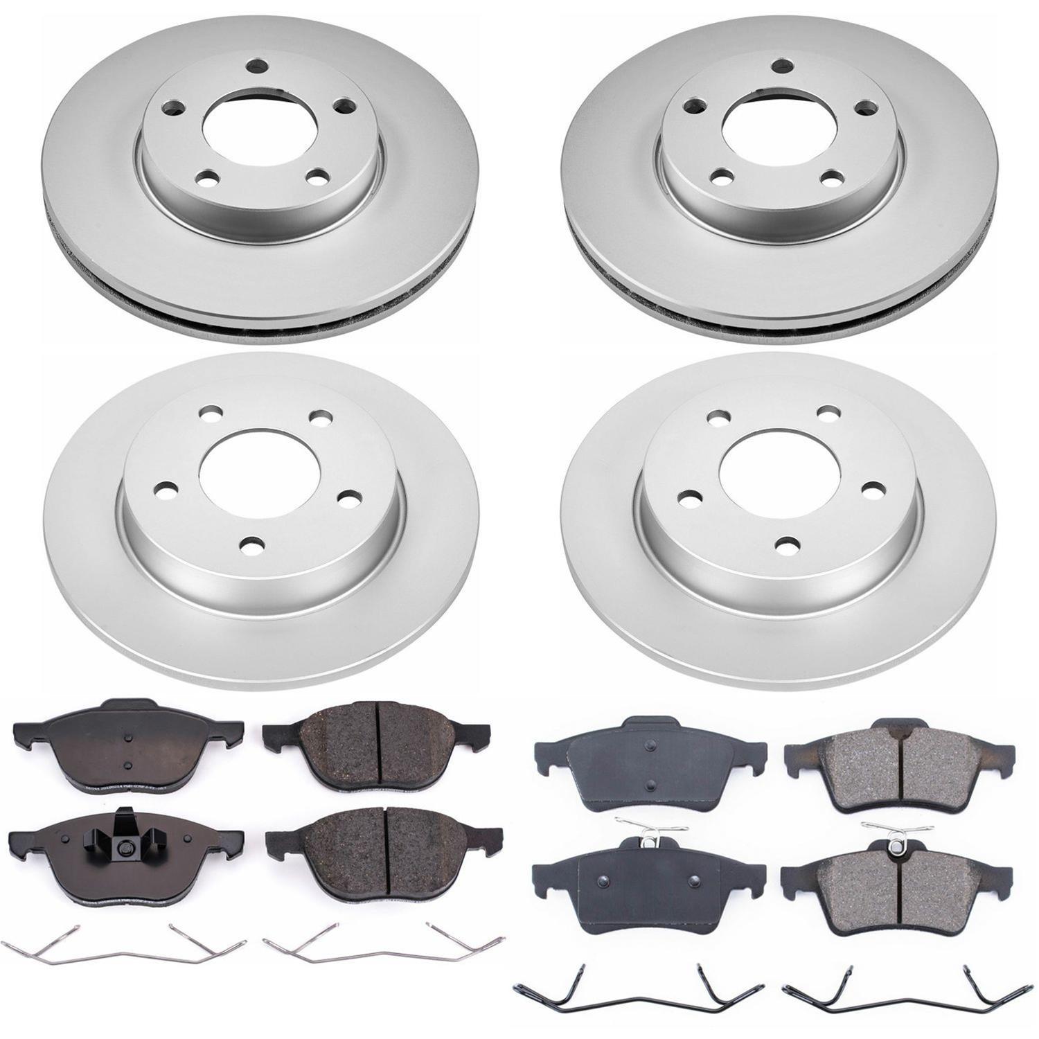 Power Stop 06-13 Mazda 3 Front & Rear Z17 Evolution Geomet Coated Brake Kit (1x psbCRK120, 1x psbCRK123) thumbnail 4