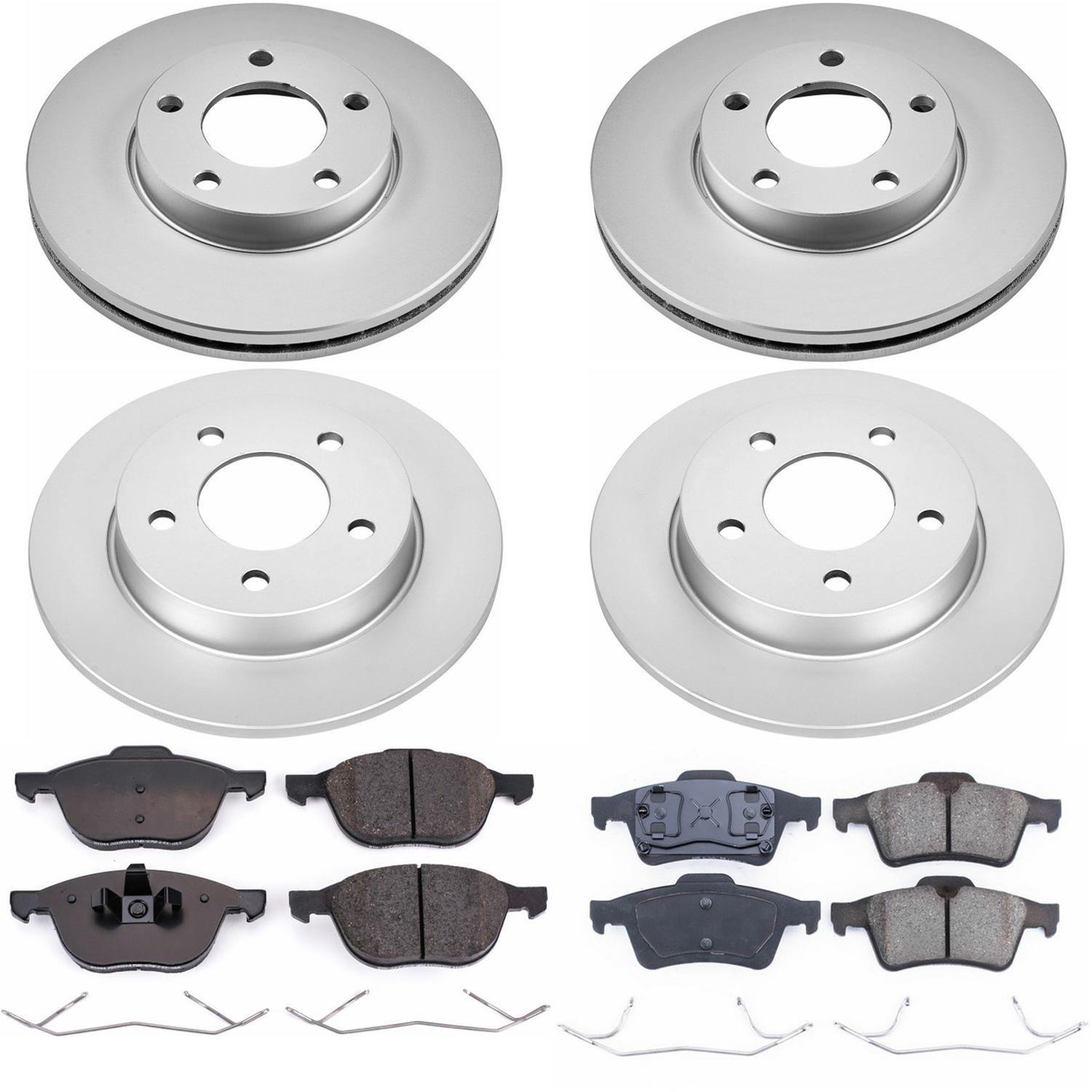Power Stop 04-05 Mazda 3 Front & Rear Z17 Evolution Geomet Coated Brake Kit (1x psbCRK124, 1x psbCRK120) thumbnail 4