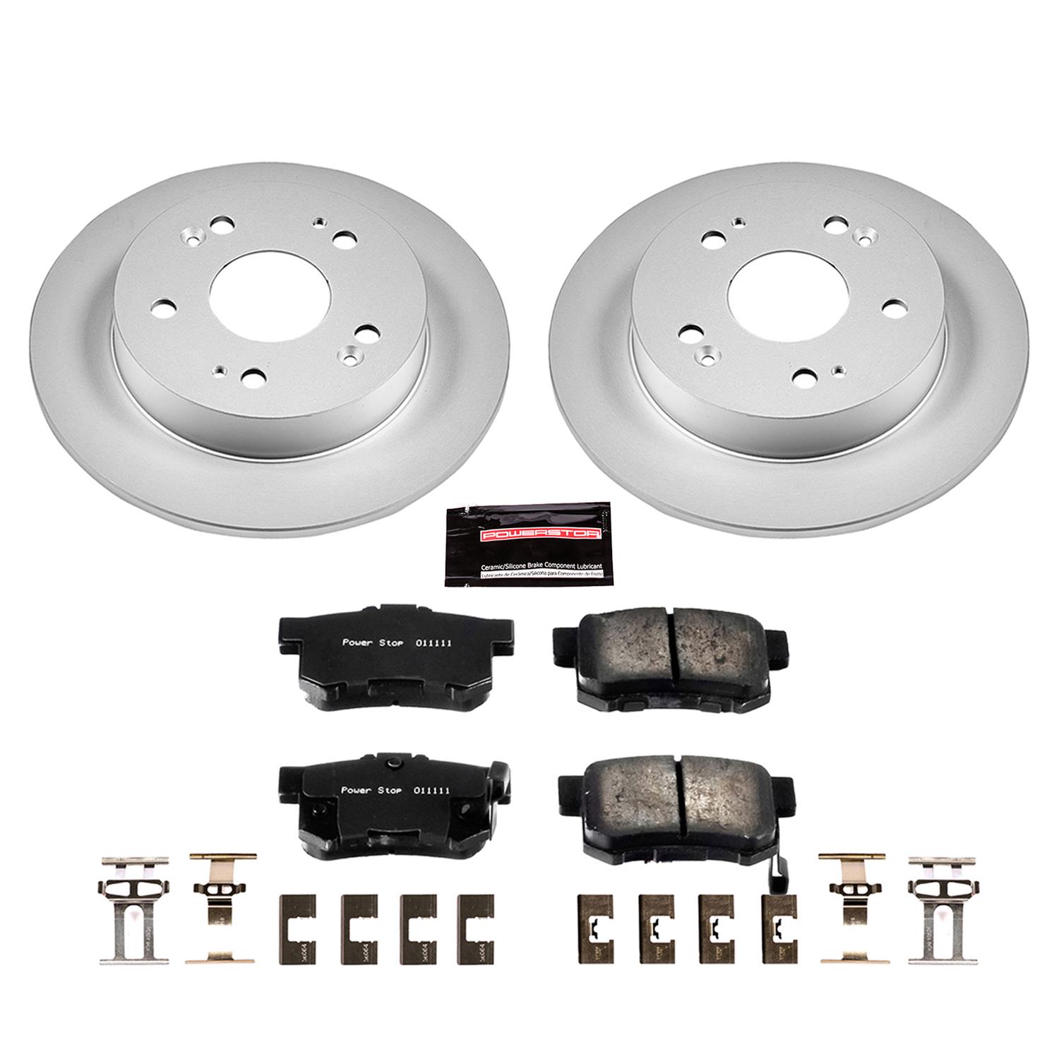Power Stop 13-15 Acura ILX Front & Rear Z17 Evolution Geomet Coated Brake Kit (1x psbCRK6317, 1x psbCRK1243) thumbnail 7