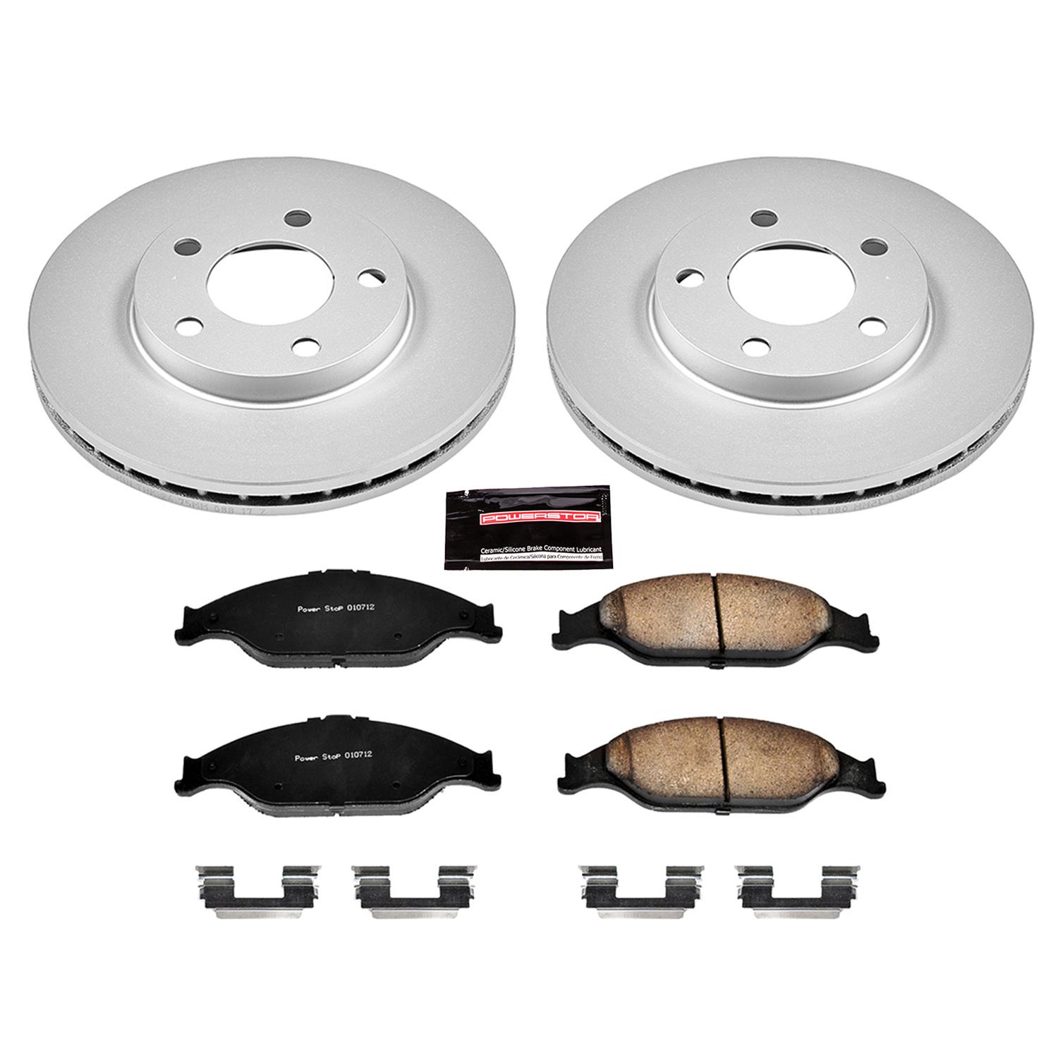 Power Stop 99-04 Ford Mustang Front & Rear Z17 Evolution Geomet Coated Brake Kit (1x psbCRK1303, 1x psbCRK1301) thumbnail 6