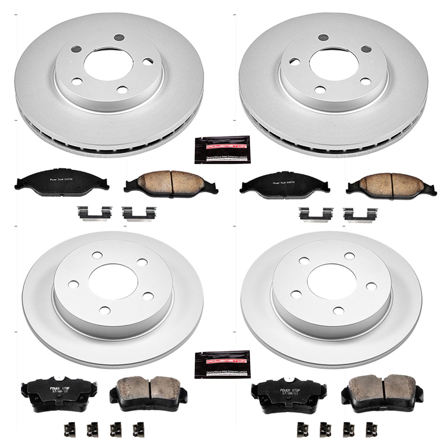 Power Stop 99-04 Ford Mustang Front & Rear Z17 Evolution Geomet Coated Brake Kit (1x psbCRK1303, 1x psbCRK1301) thumbnail 4