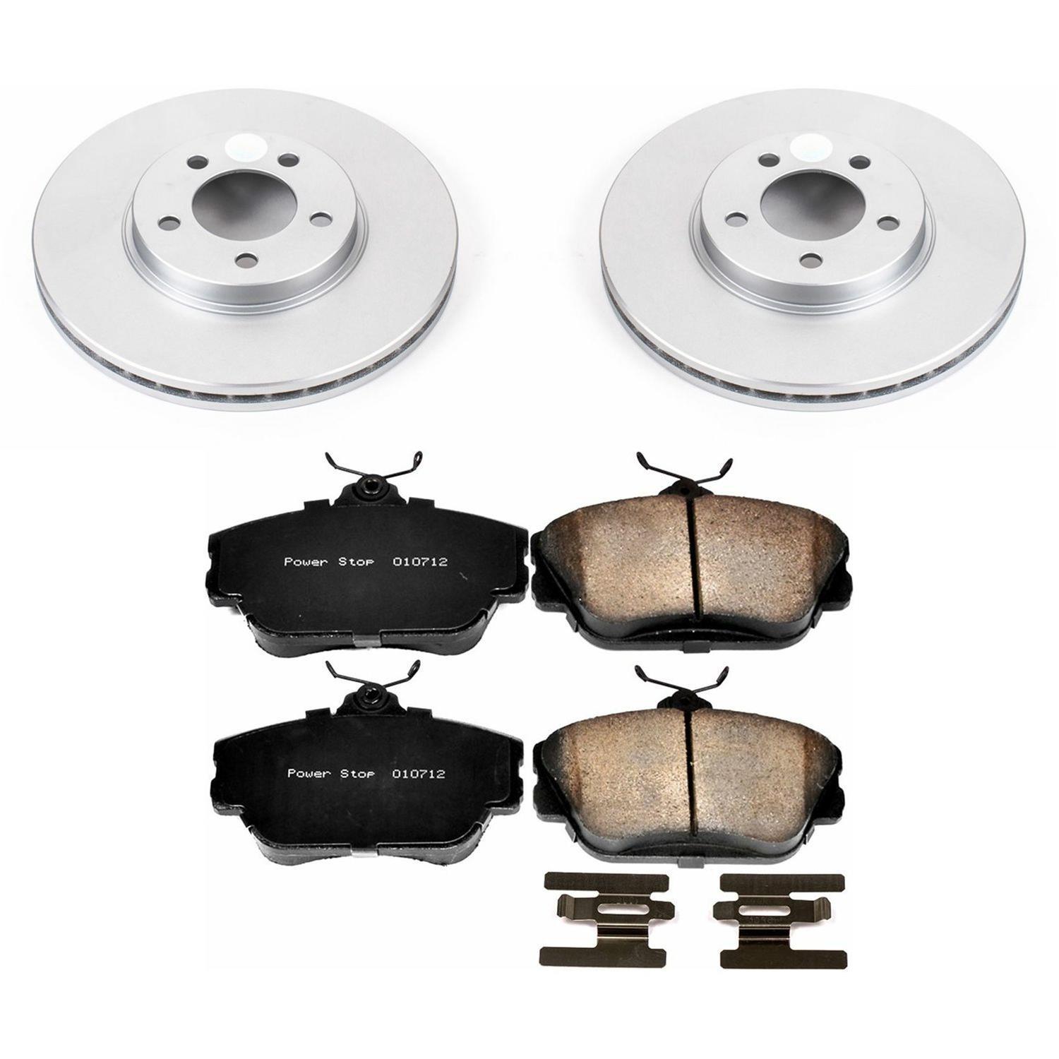 Power Stop 96-99 Ford Taurus Front & Rear Z17 Evolution Geomet Coated Brake Kit (1x psbCRK1298, 1x psbCRK1318) thumbnail 7