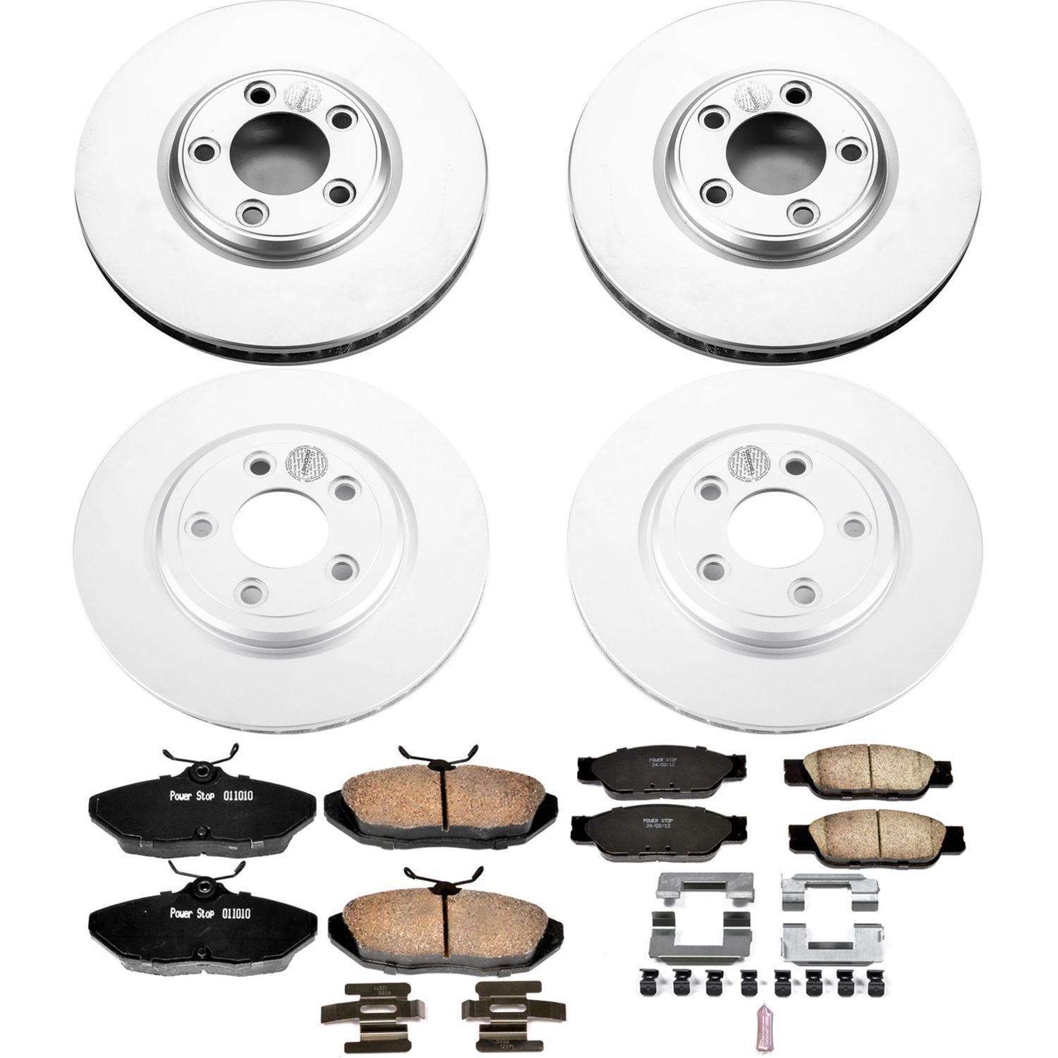 Power Stop 02-05 Ford Thunderbird Front & Rear Z17 Evolution Geomet Coated Brake Kit (1x psbCRK1360, 1x psbCRK1351) thumbnail 4